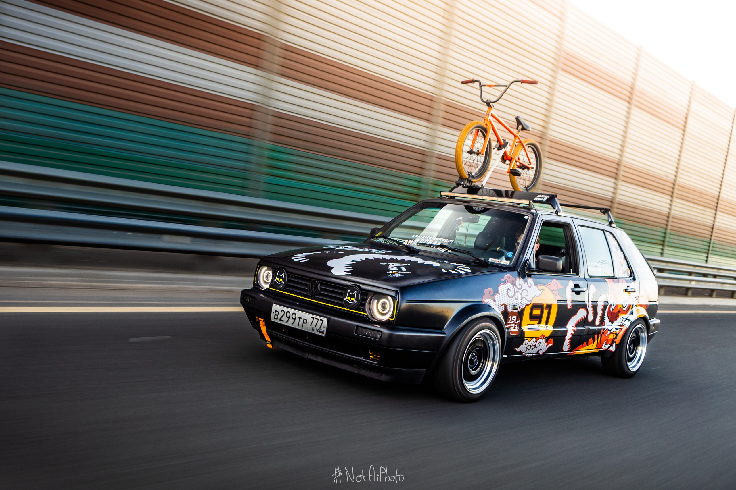 Медиа-сопровождение авто-проекта VW Golf 2. #NotAiPhoto — автомобильный фотограф