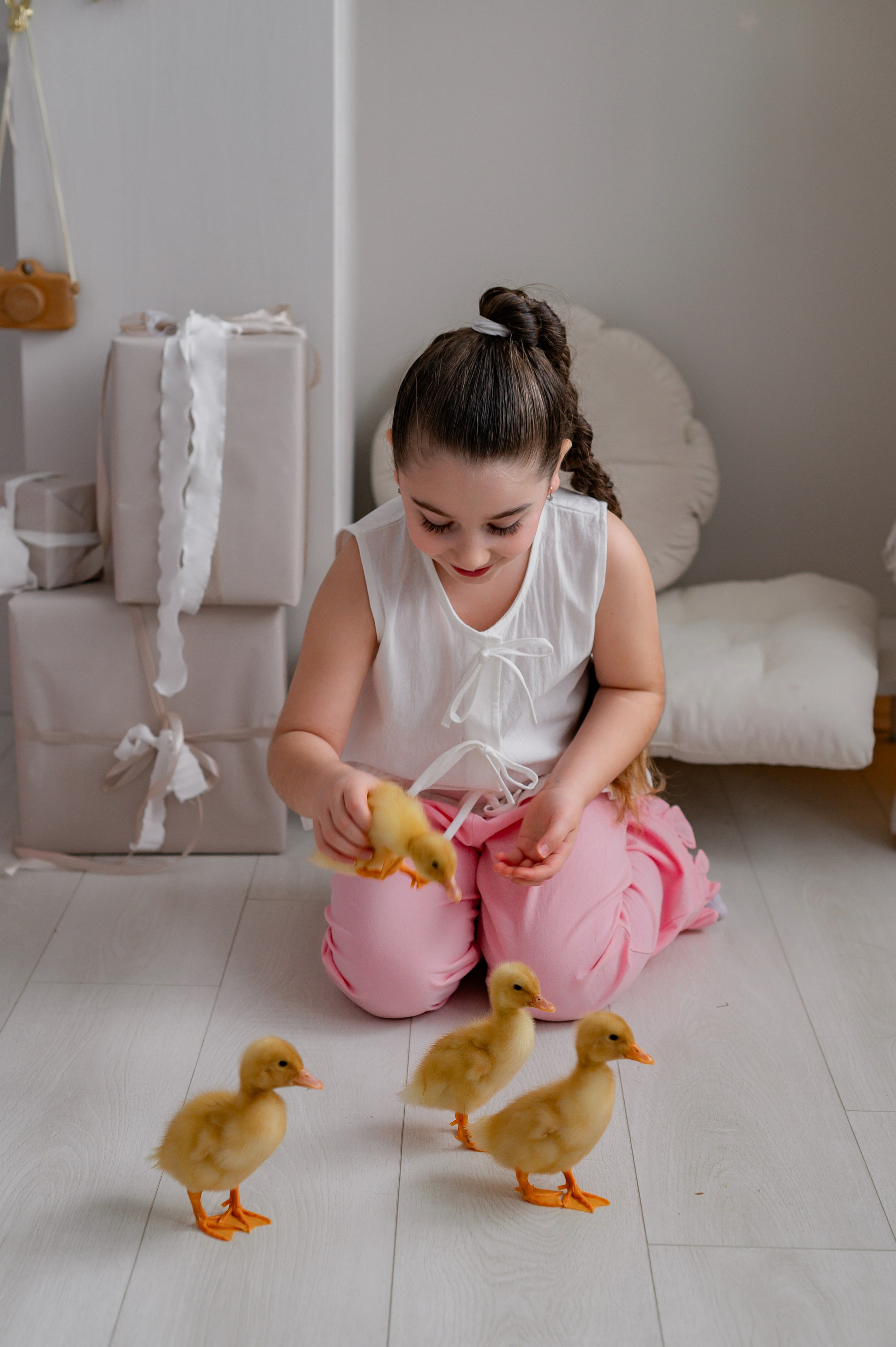 Лев Арина Вика Алена. Фотограф Татьяна Иванчикова