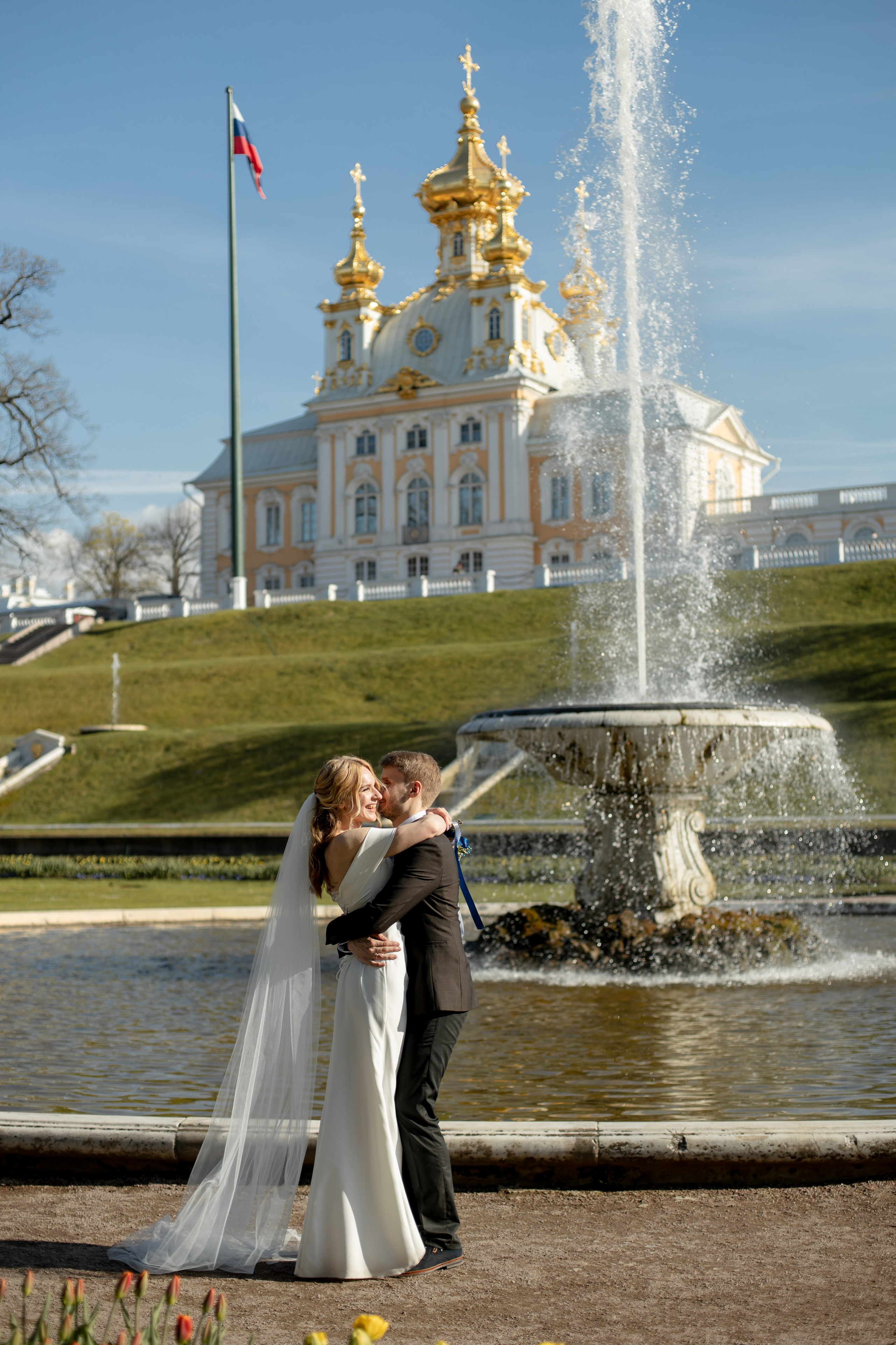 Петергоф / ЗАГС + прогулка. Свадебный и семейный фотограф в Москве Диана Левченко