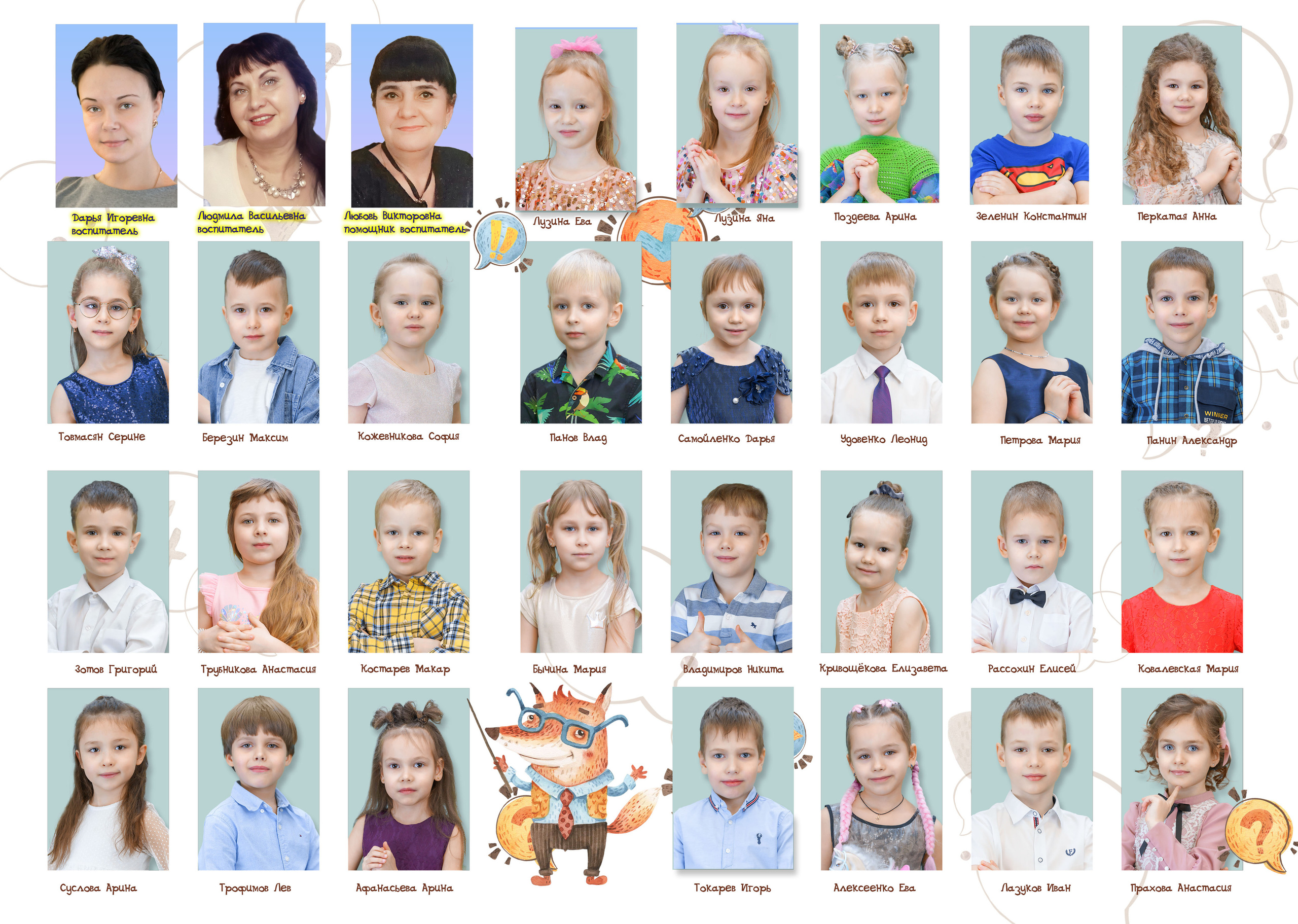 Индивидуальный альбом, детский сад. 3 разворот. г. Пермь