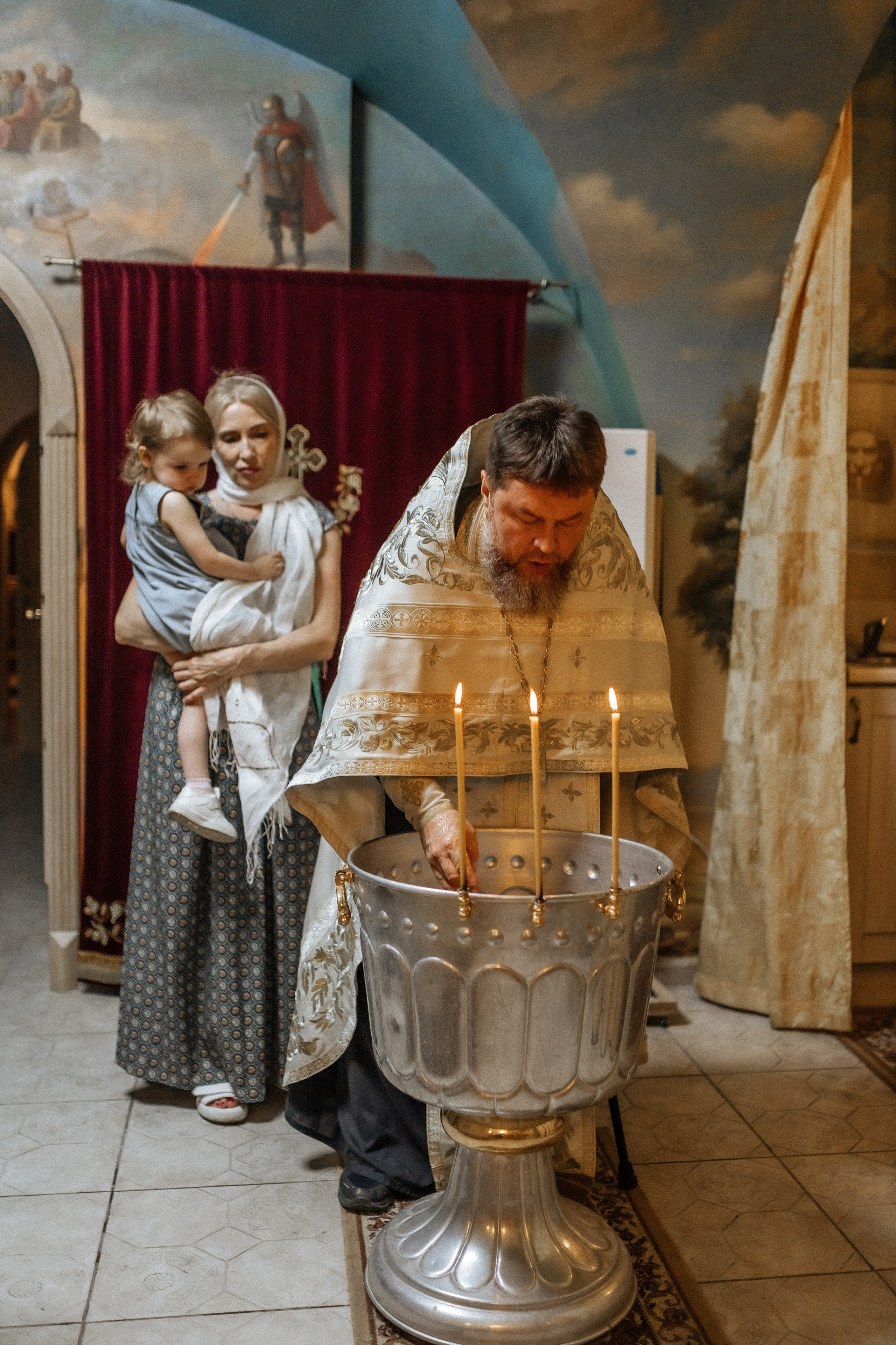 Важное событие. Крещение. Церковь Преображения Господня. Профессиональный фотограф, Москва |Видное Елена Елизарова