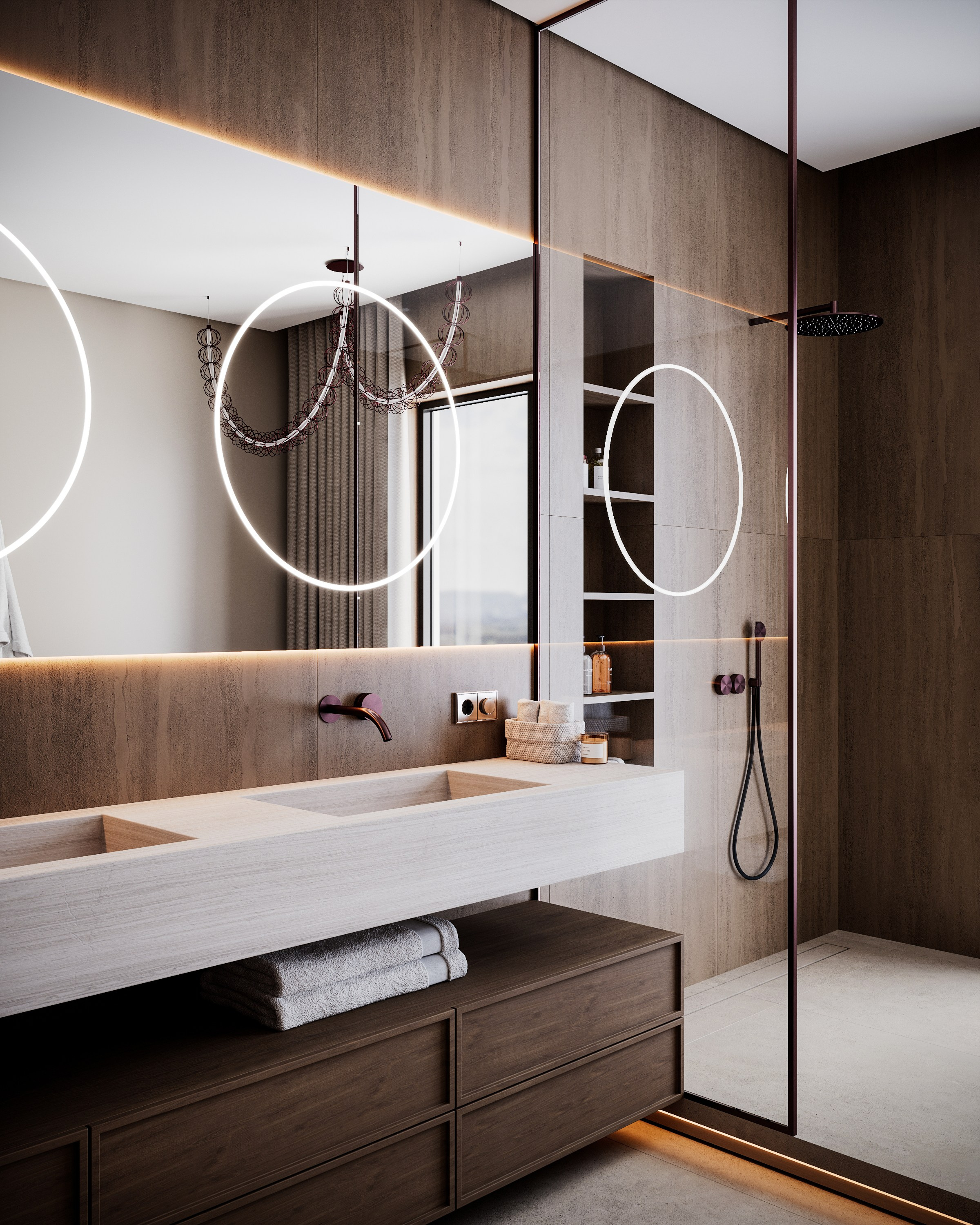 Country house | Bathroom. 3D визуализация интерьеров — Ирина