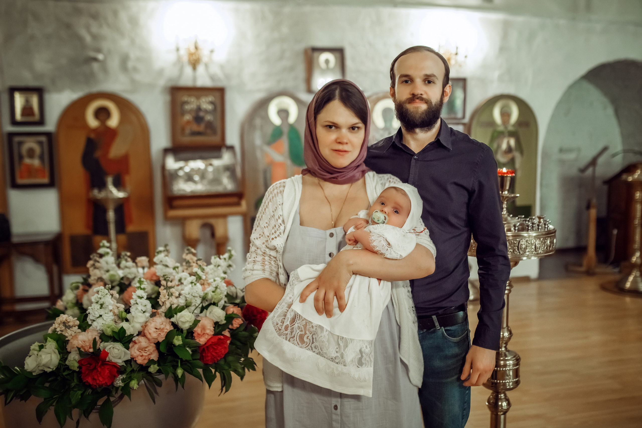 Крещение Александры. Фотограф на Крещение, семейный фотограф в Москве