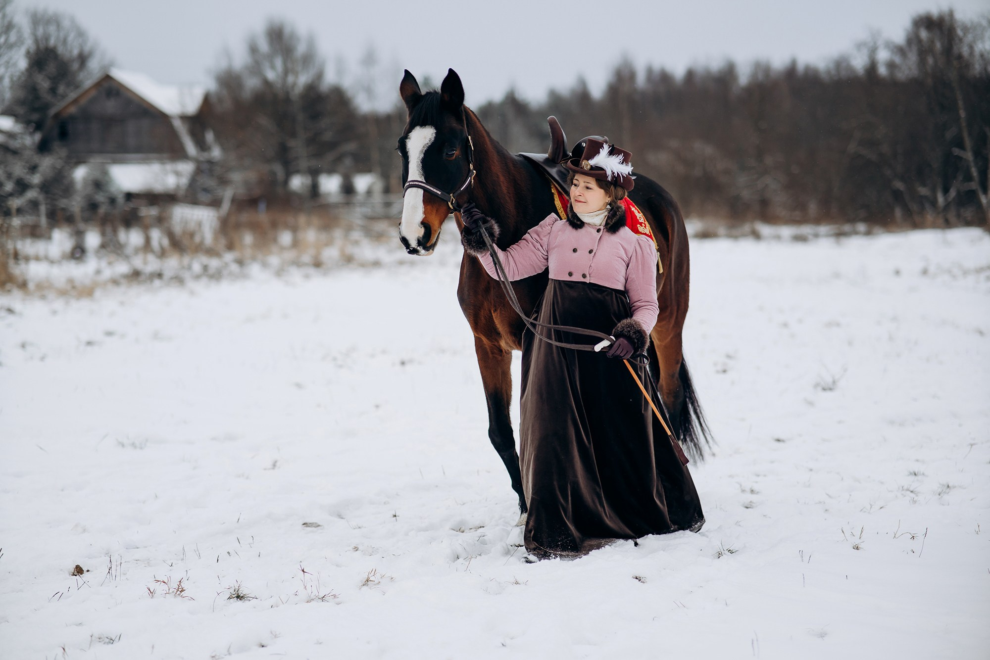 Фотосессия с лошадью в историческом образе. Свадебный и репортажный фотограф в Ярославле Евгений Сальников