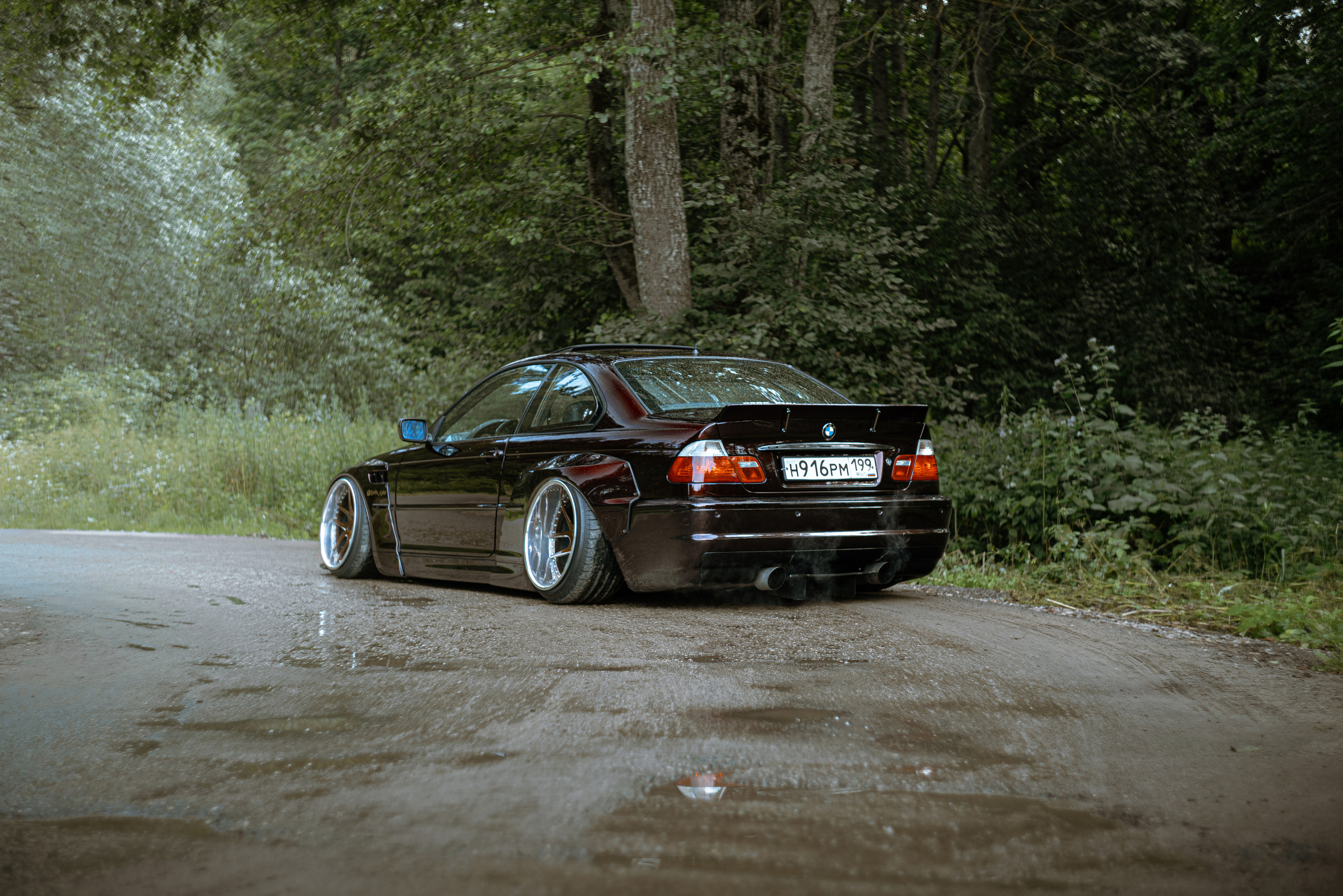 Автомобильная фото-сессия BMW 328i E46 Pandem в Калуге