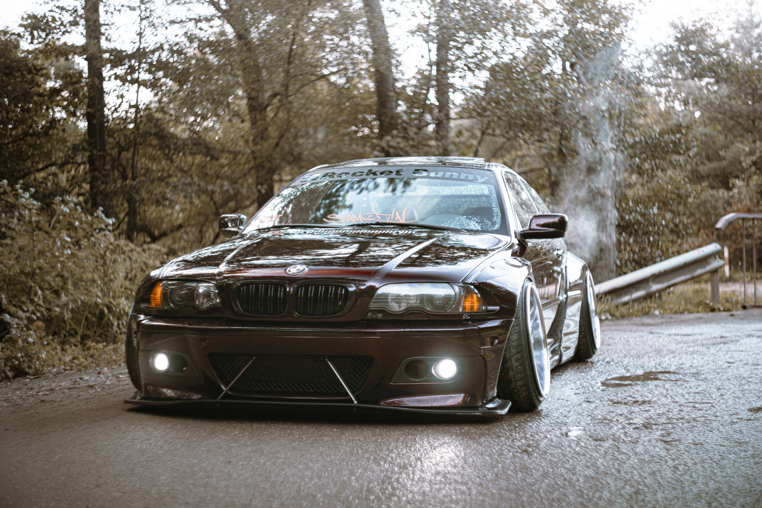 Автомобильная фото-сессия BMW 328i E46 Pandem в Калуге