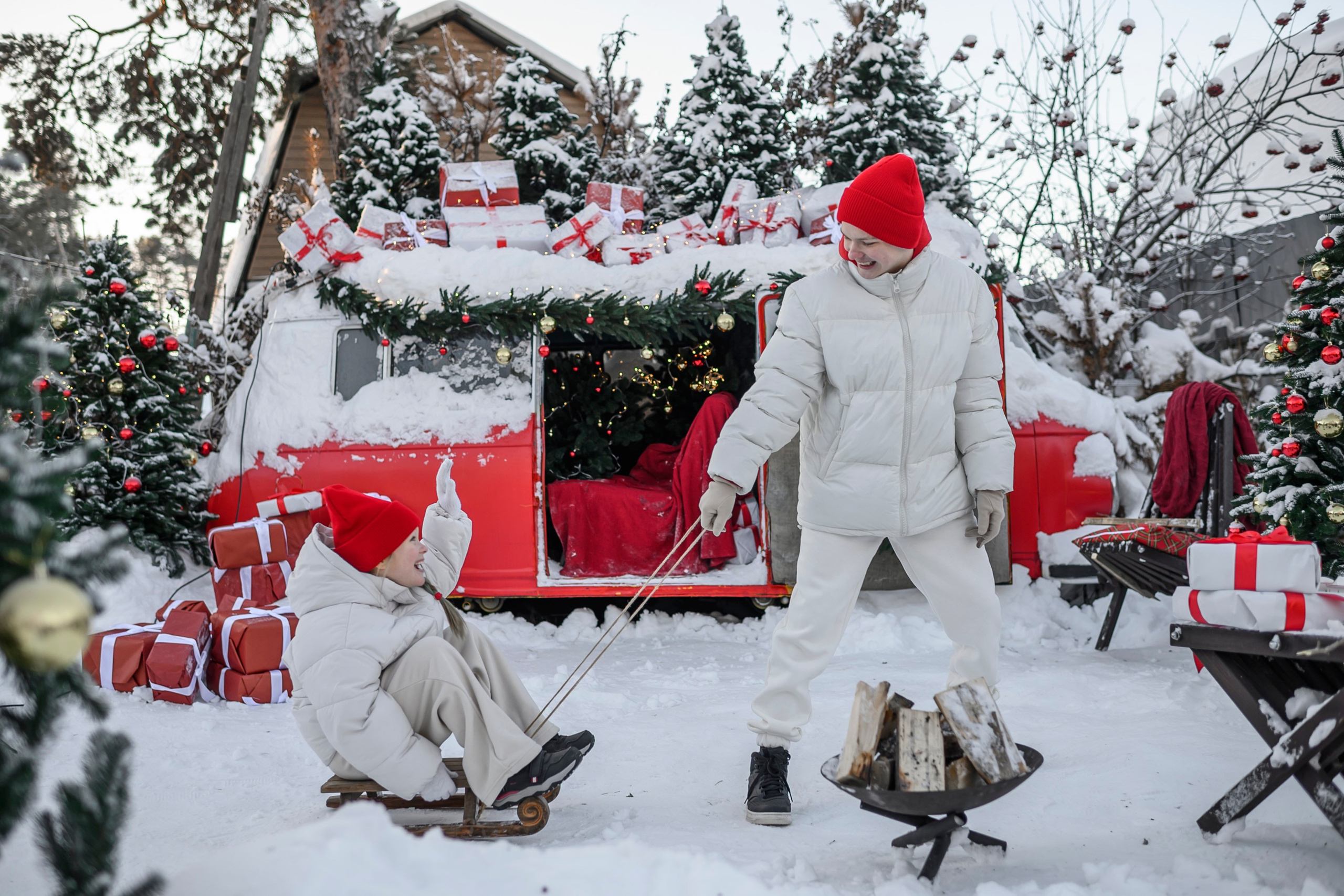 НОВОГОДНИЙ ФУРГОН. Семейный фотограф Екатеринбург Лора Мур