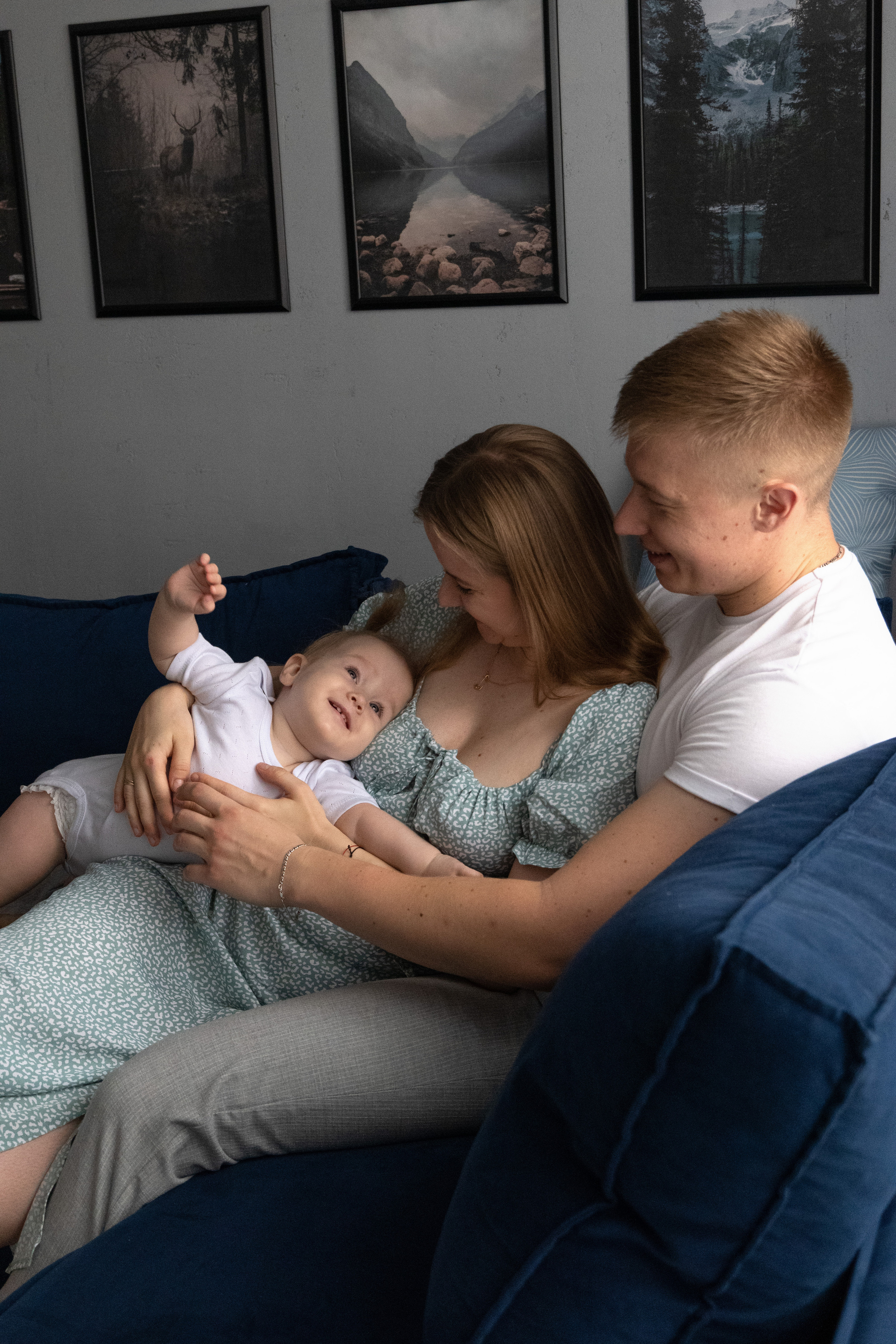 Домашняя фотосессия: «Евочке 1 год». Фотограф видеограф Ольга Василевская