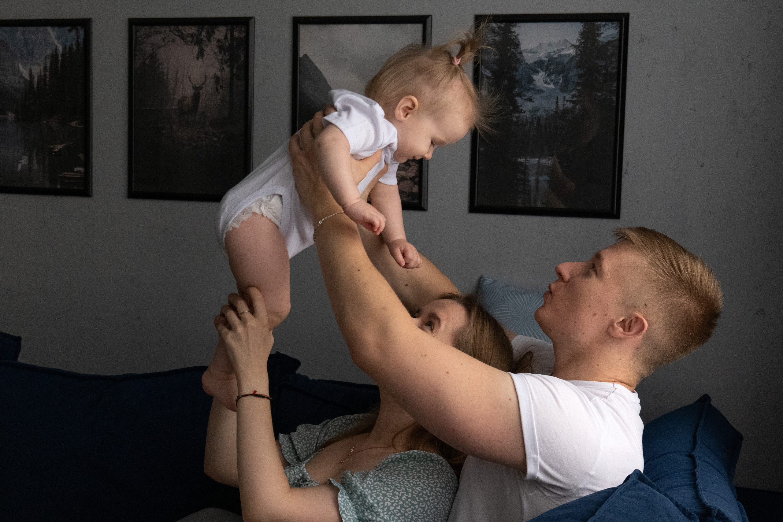 Домашняя фотосессия: «Евочке 1 год». Фотограф видеограф Ольга Василевская