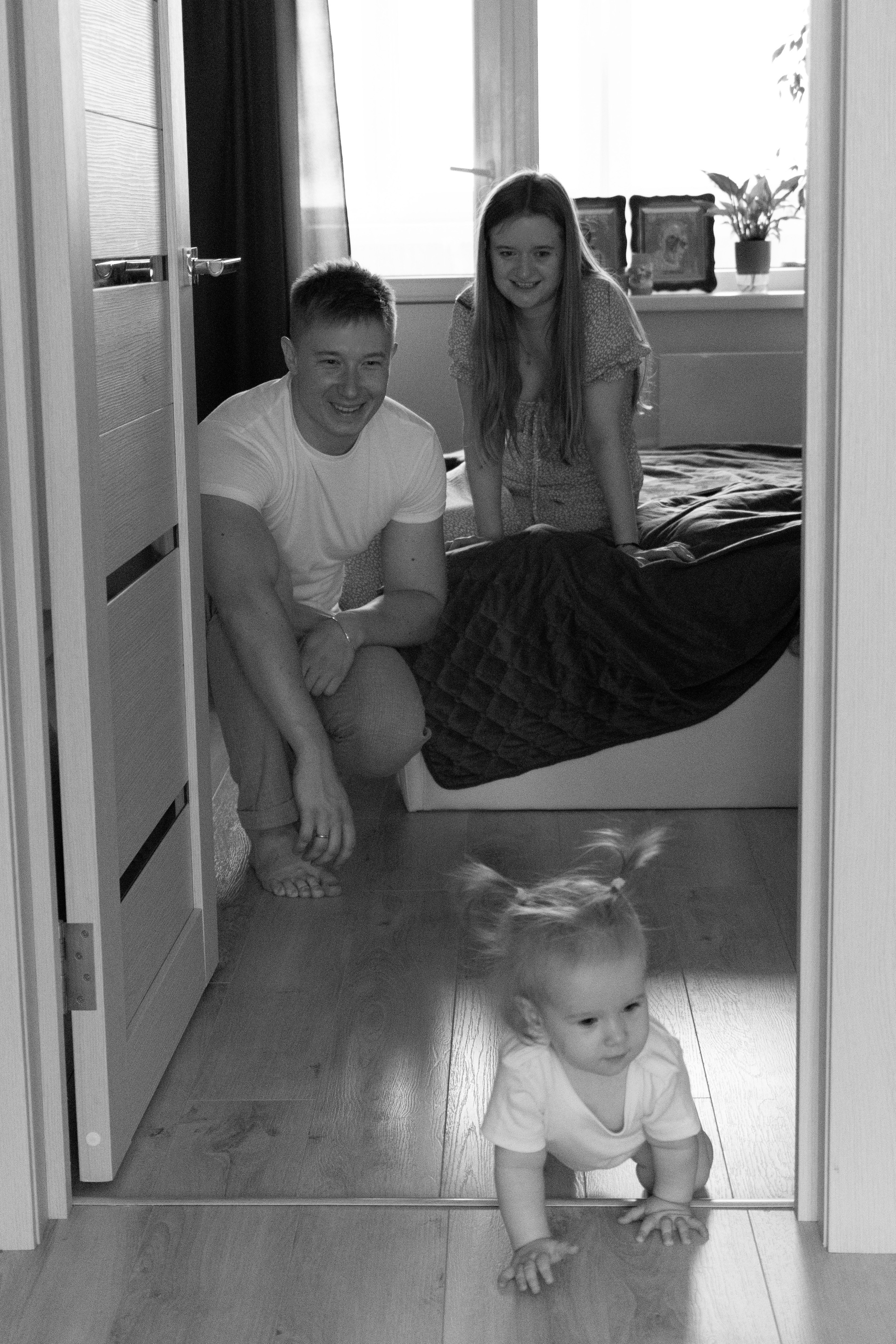 Домашняя фотосессия: «Евочке 1 год». Фотограф видеограф Ольга Василевская