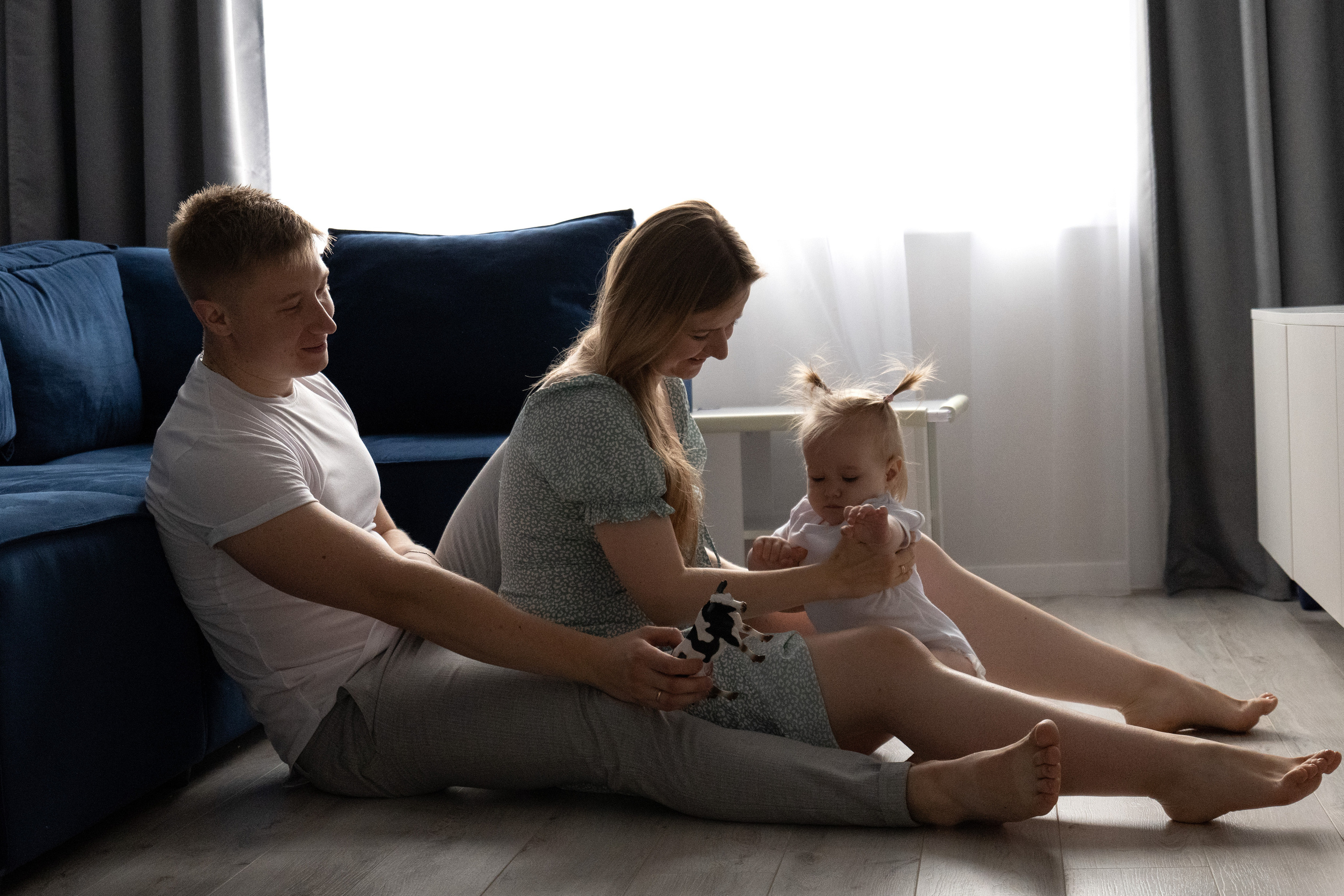 Домашняя фотосессия: «Евочке 1 год». Фотограф видеограф Ольга Василевская