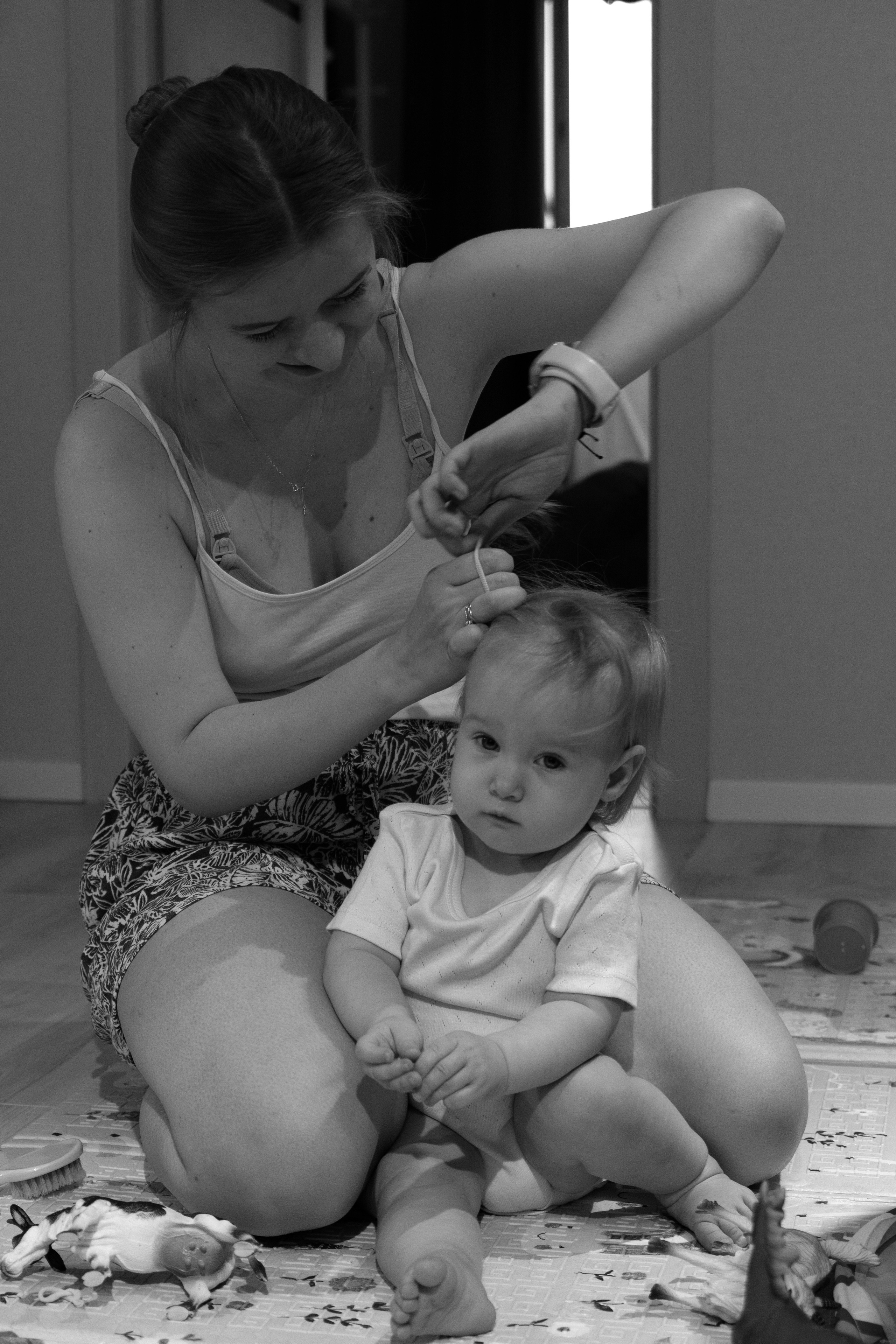 Домашняя фотосессия: «Евочке 1 год». Фотограф видеограф Ольга Василевская