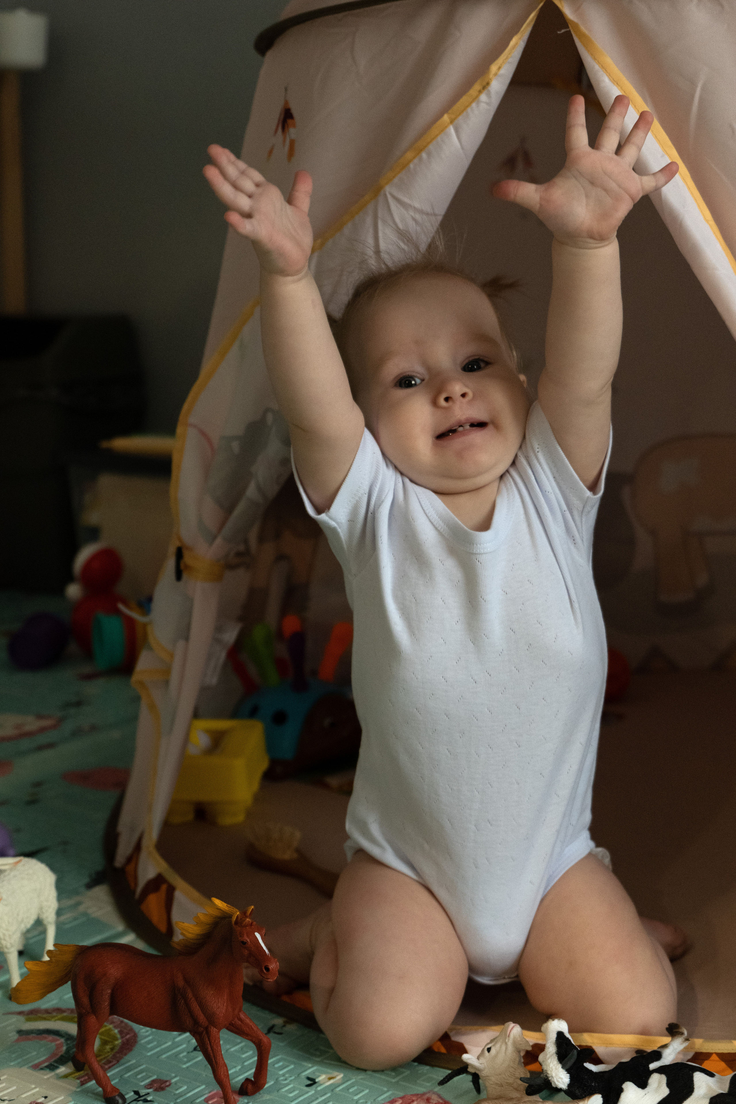 Домашняя фотосессия: «Евочке 1 год». Фотограф видеограф Ольга Василевская