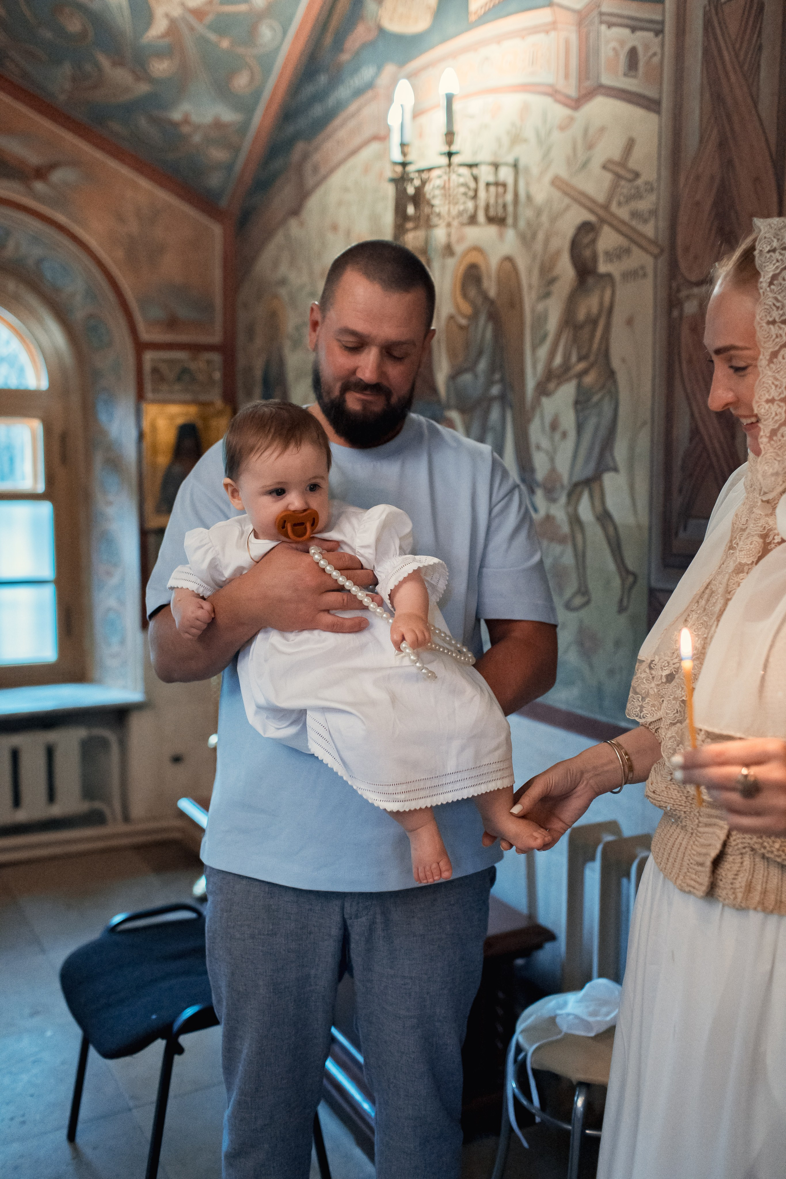 Крещение в Зачатьевском Монастыре. Профессиональный фотограф в Москве и Мо Мария Шантарёва