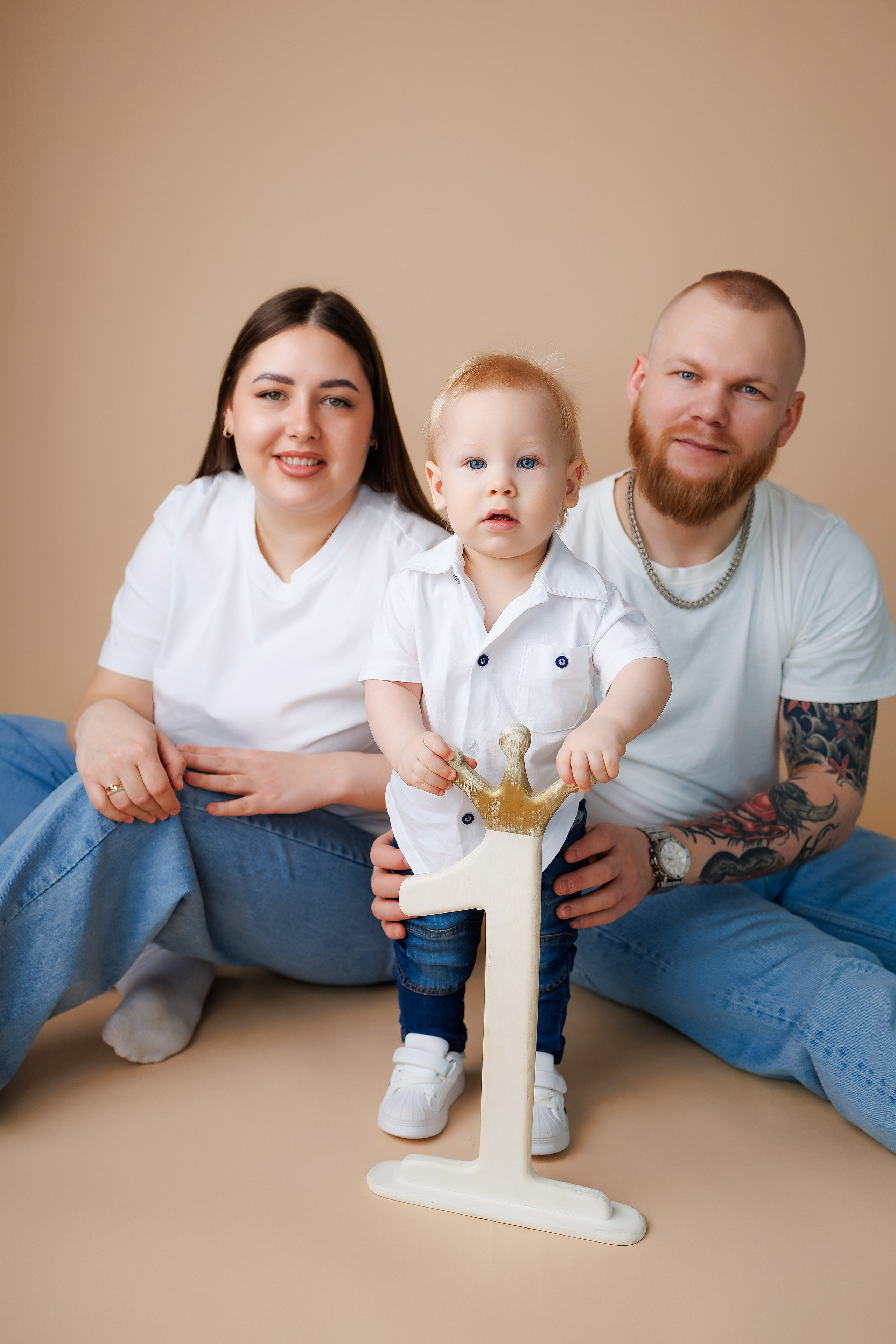 Добрыне Никитичу 1 годик. Фотограф новорожденный малышей Новосибирск