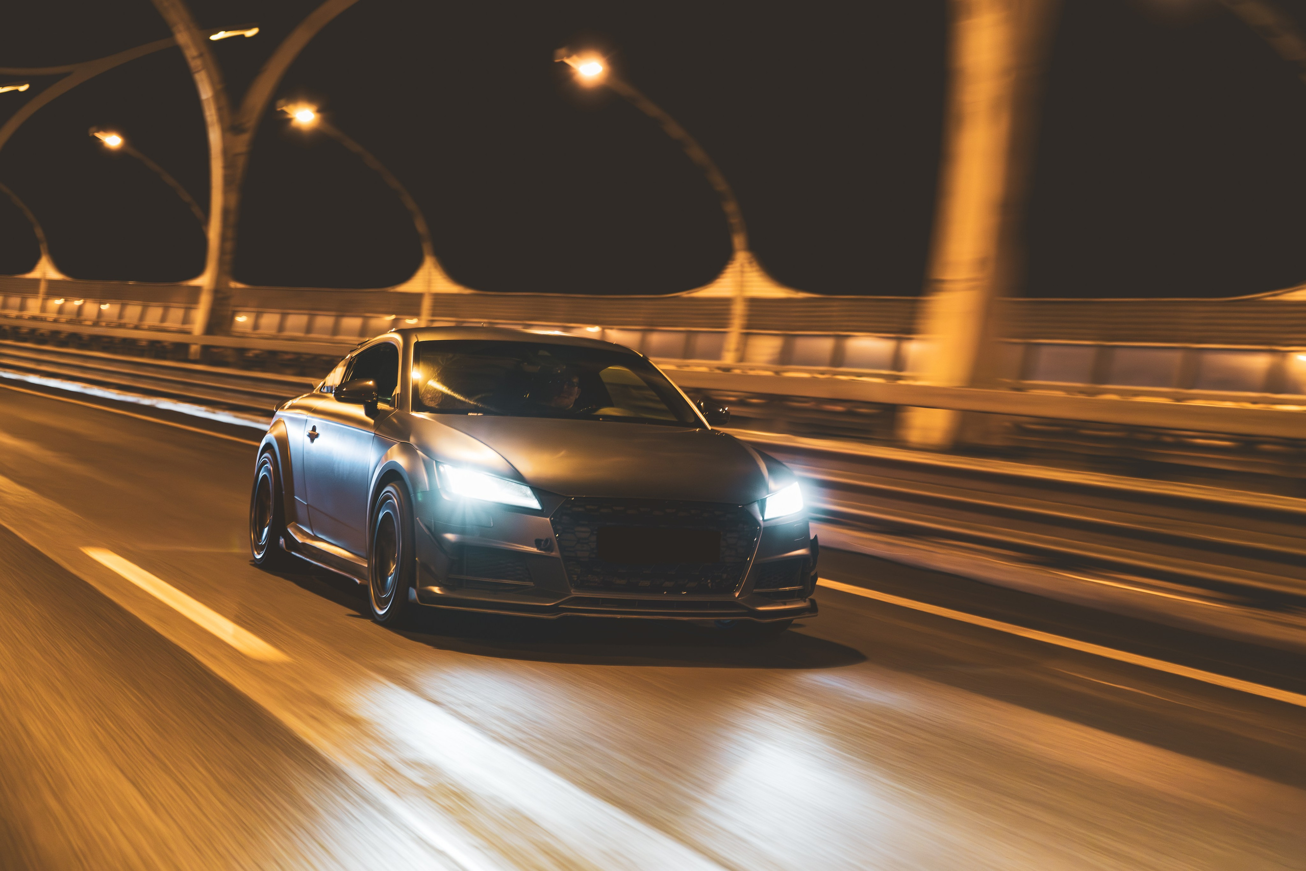 Audi TTs Night ed. Автомобильный фотограф в Санкт-Петербурге