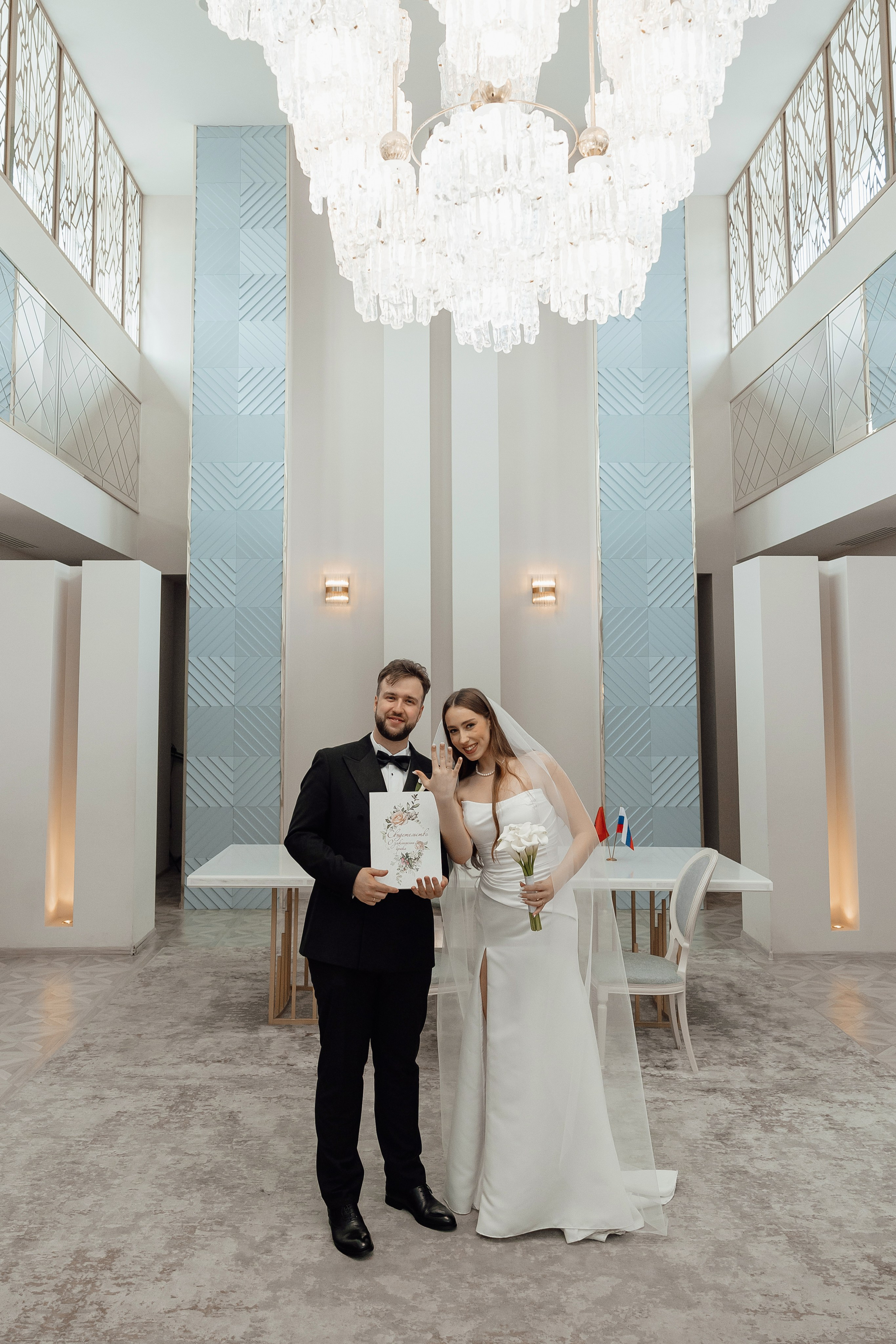 Свадебная фотосессия во Дворце бракосочетания №4Свадебная фотосессия во Дворце бракосочетания №4