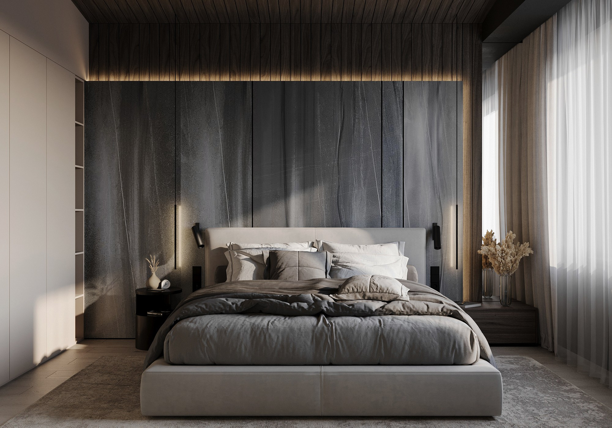 Спальня гостевая (1этаж). 3D-дизайнер Кристина Пуляевская