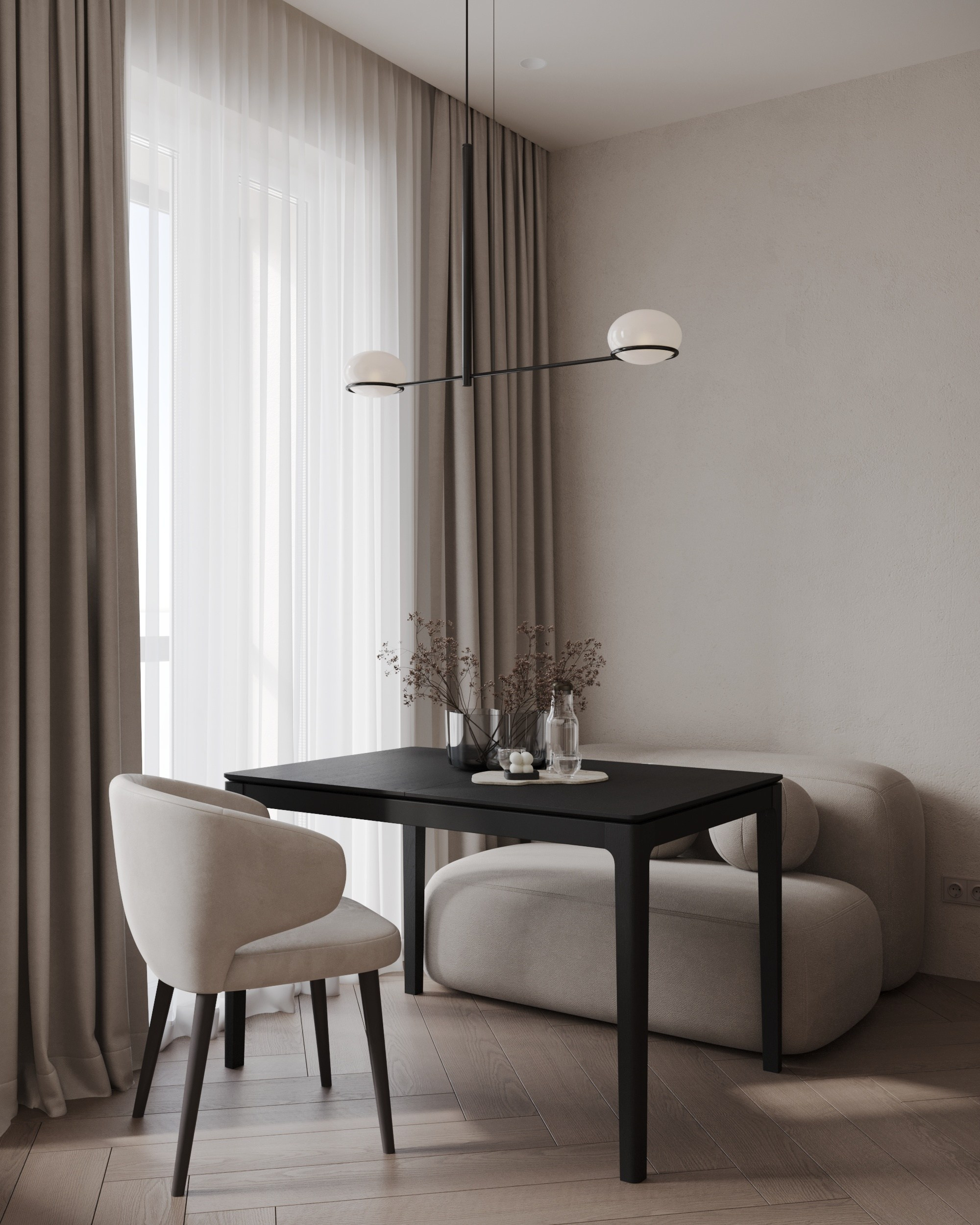 Дизайн-проект студии г. Санкт-Петербург ID Kudrovo. Дизайн интерьеров, 3D визуализации