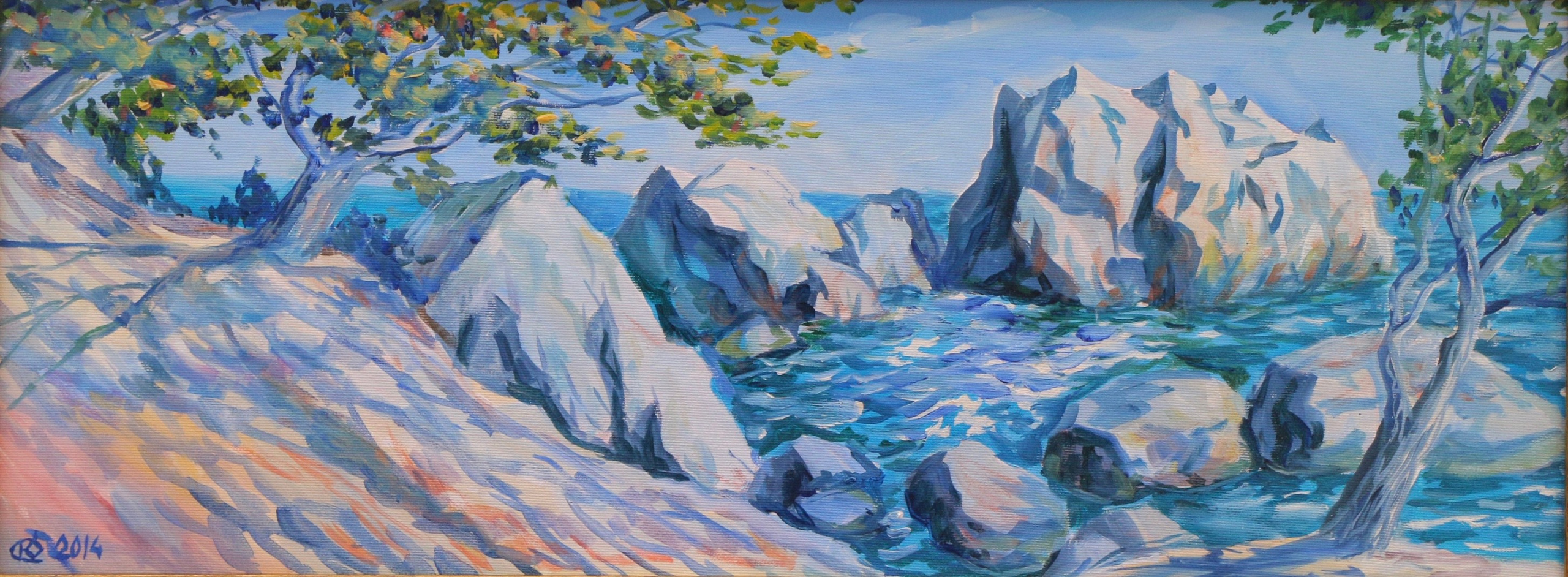 Крымский пейзаж. Продажа картин маслом на холсте в г. Ялта