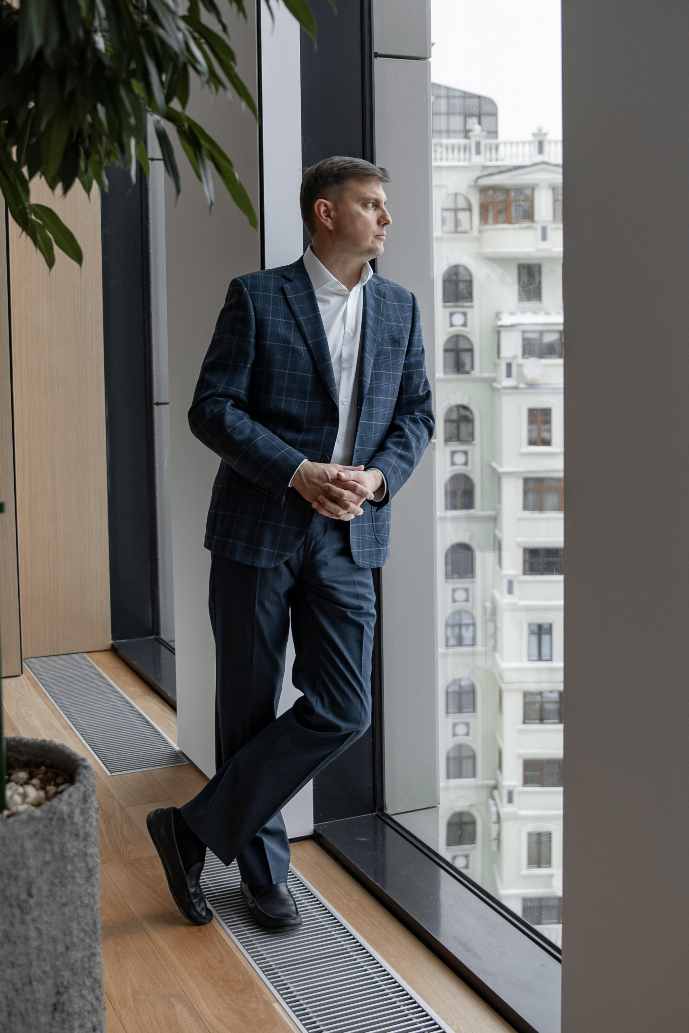 Фотосессия сотрудника Мегафон для корпоративных материалов