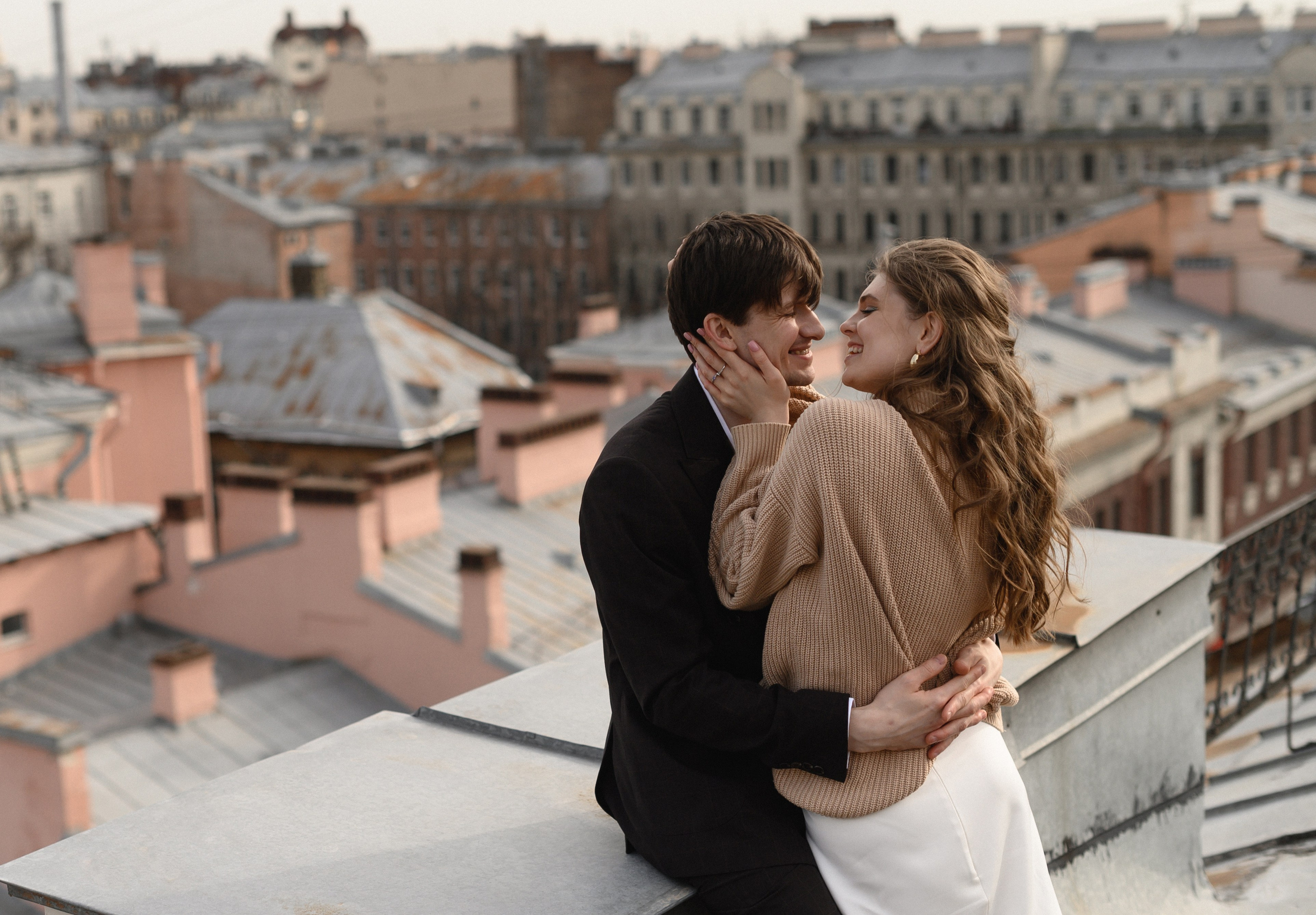 Питерский свадебный ужин и крыши…). Свадебный фотограф Тюмень Анастасия Битная