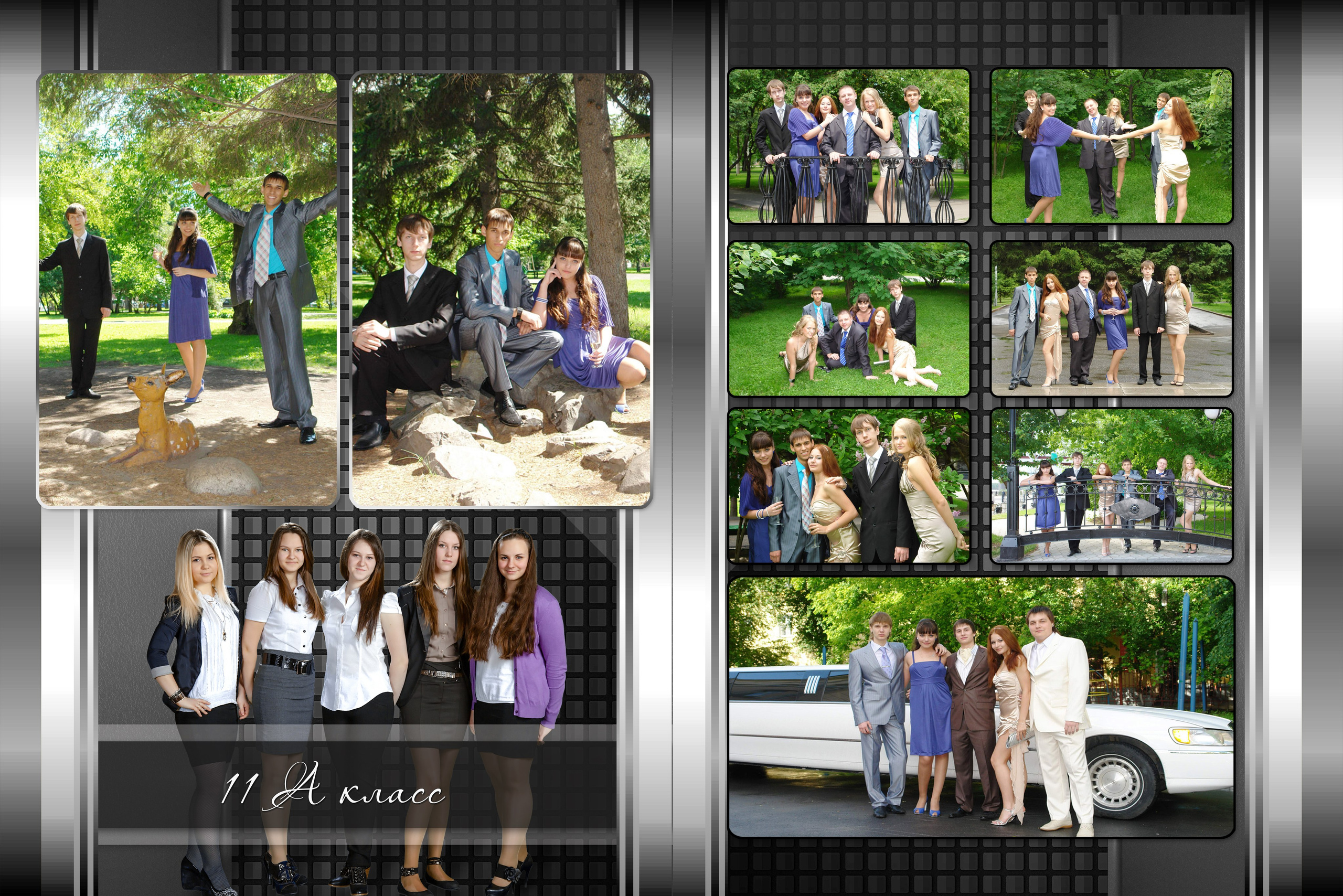 Шаблон 03 Старшая школа «Тёмный стиль». Medlori fotobook Выпускные альбомы в Липецке Лариса Медведева