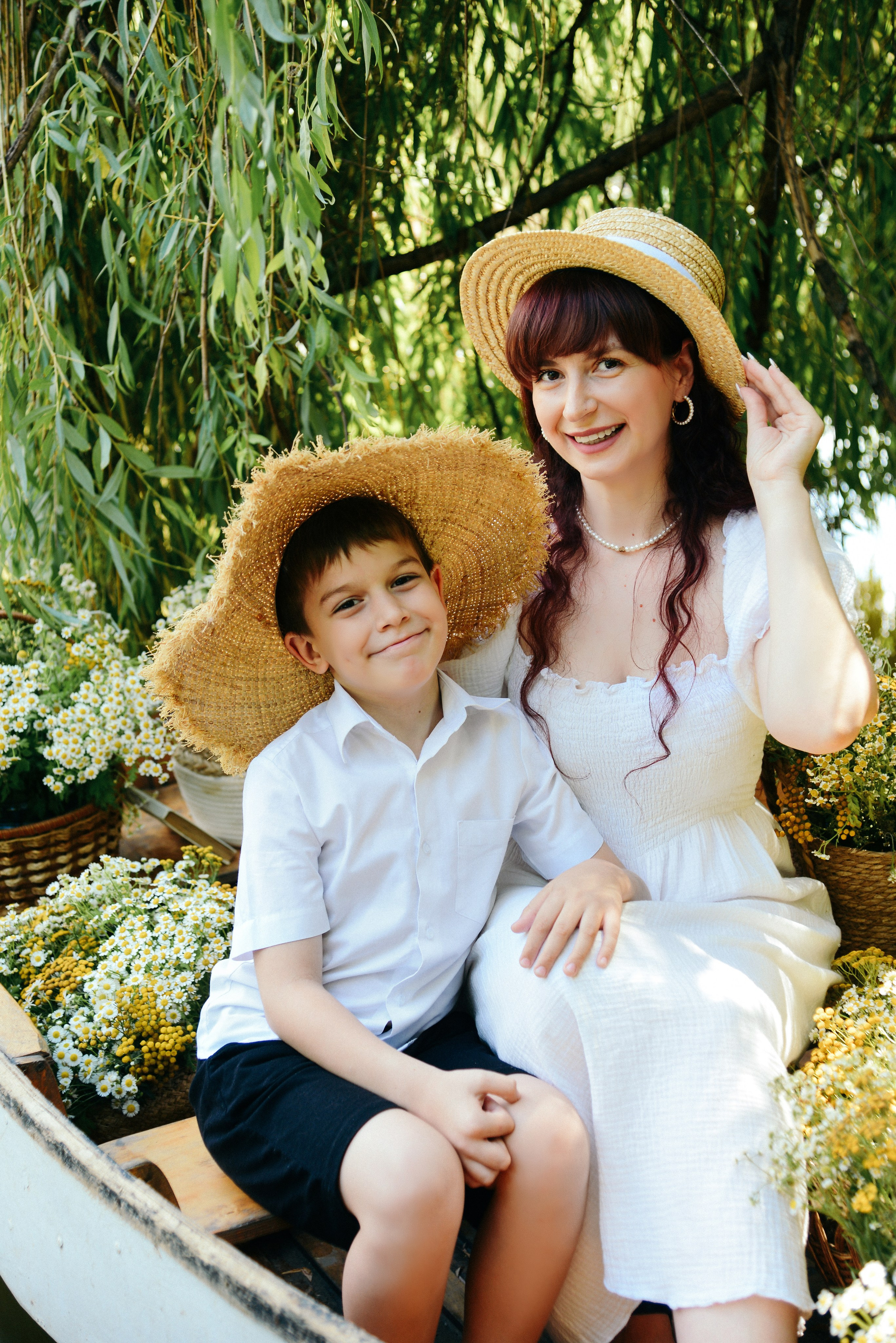 Вера, ромашки и Рома). Фотограф Ярута Оксана / Ростов-на-Дону