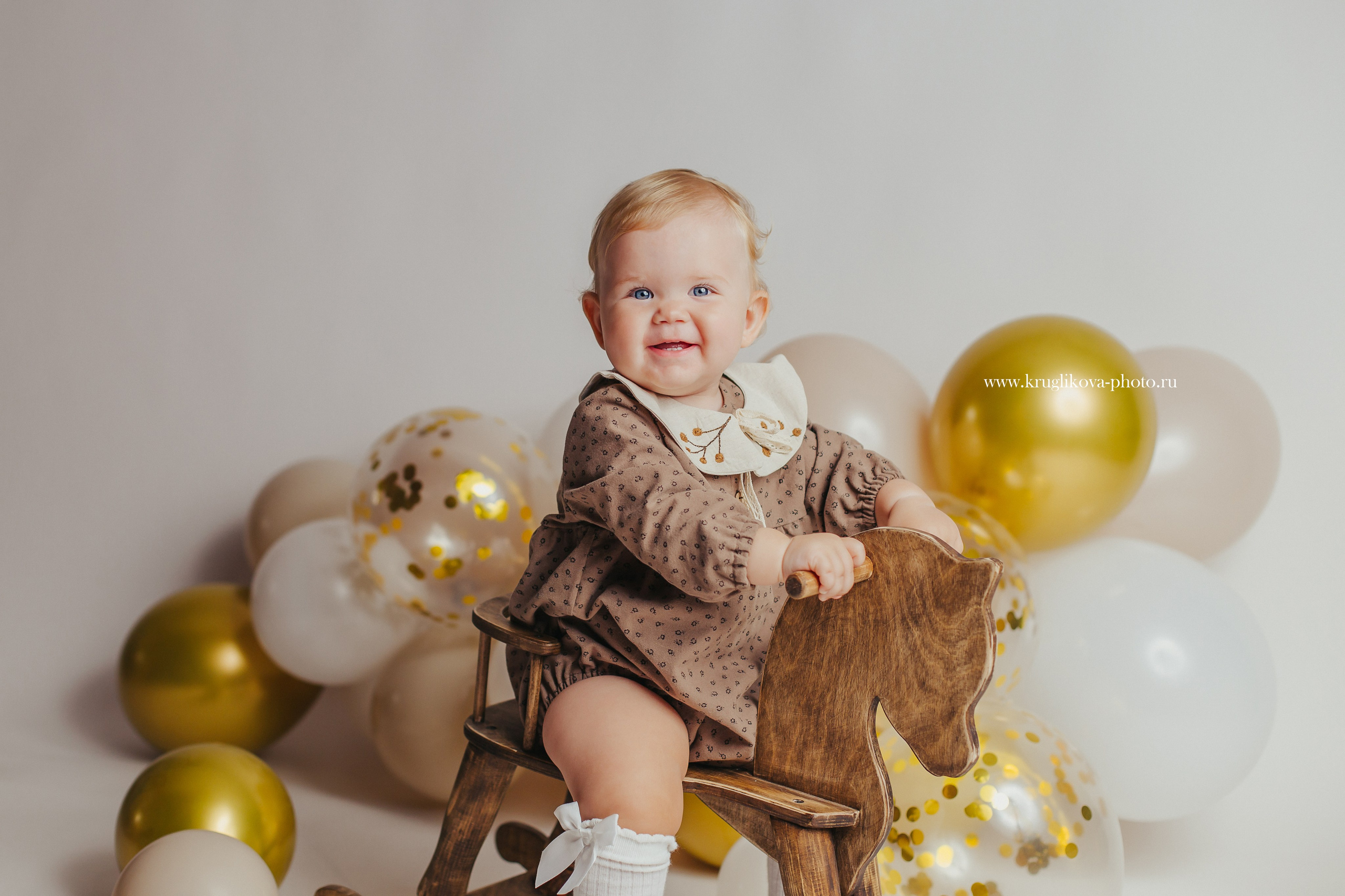 Фотосессия годика для девочки. Фотограф новорожденных и детский в Сергиевом Посаде Кругликова Юлия