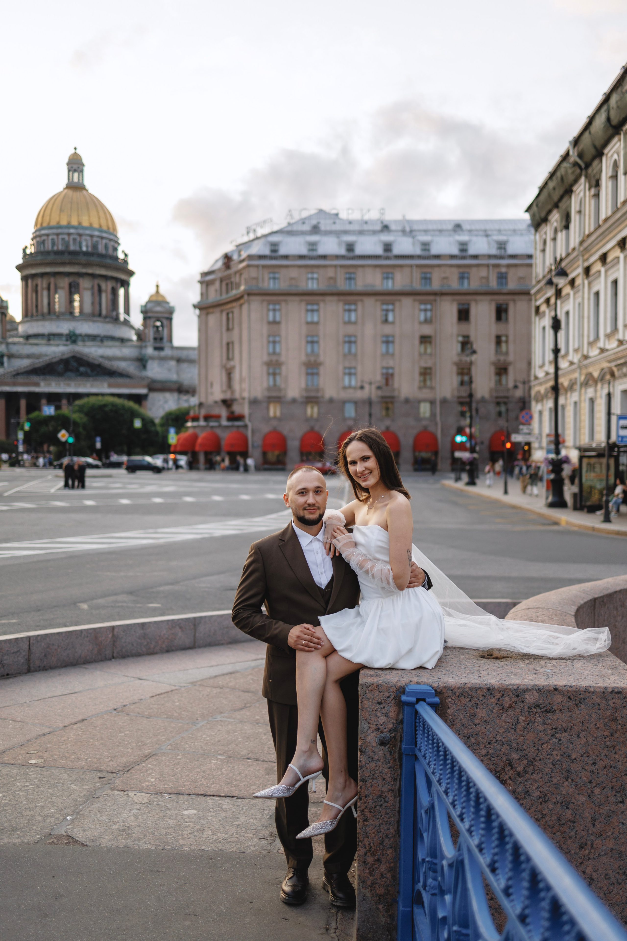 Руслан и Виолетта — Исаакий, Зимняя канавка. Боженова Елена фотограф Санкт-Петербург