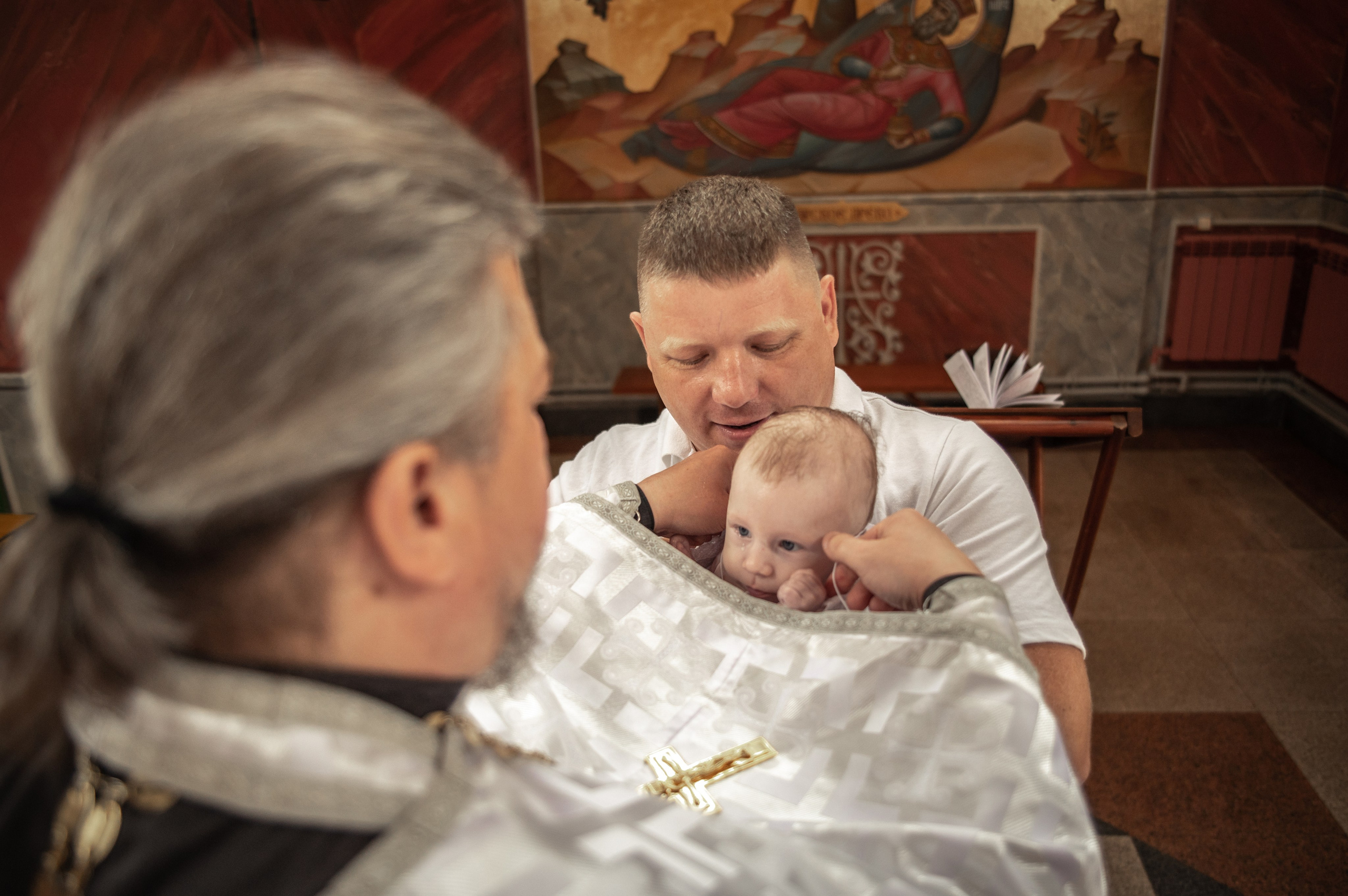 Таинство Крещения Романа, Храм Всех Святых Волгоград Мамаев Курган. Церковный, семейный и репортажный фотограф Волгоград, Волжский