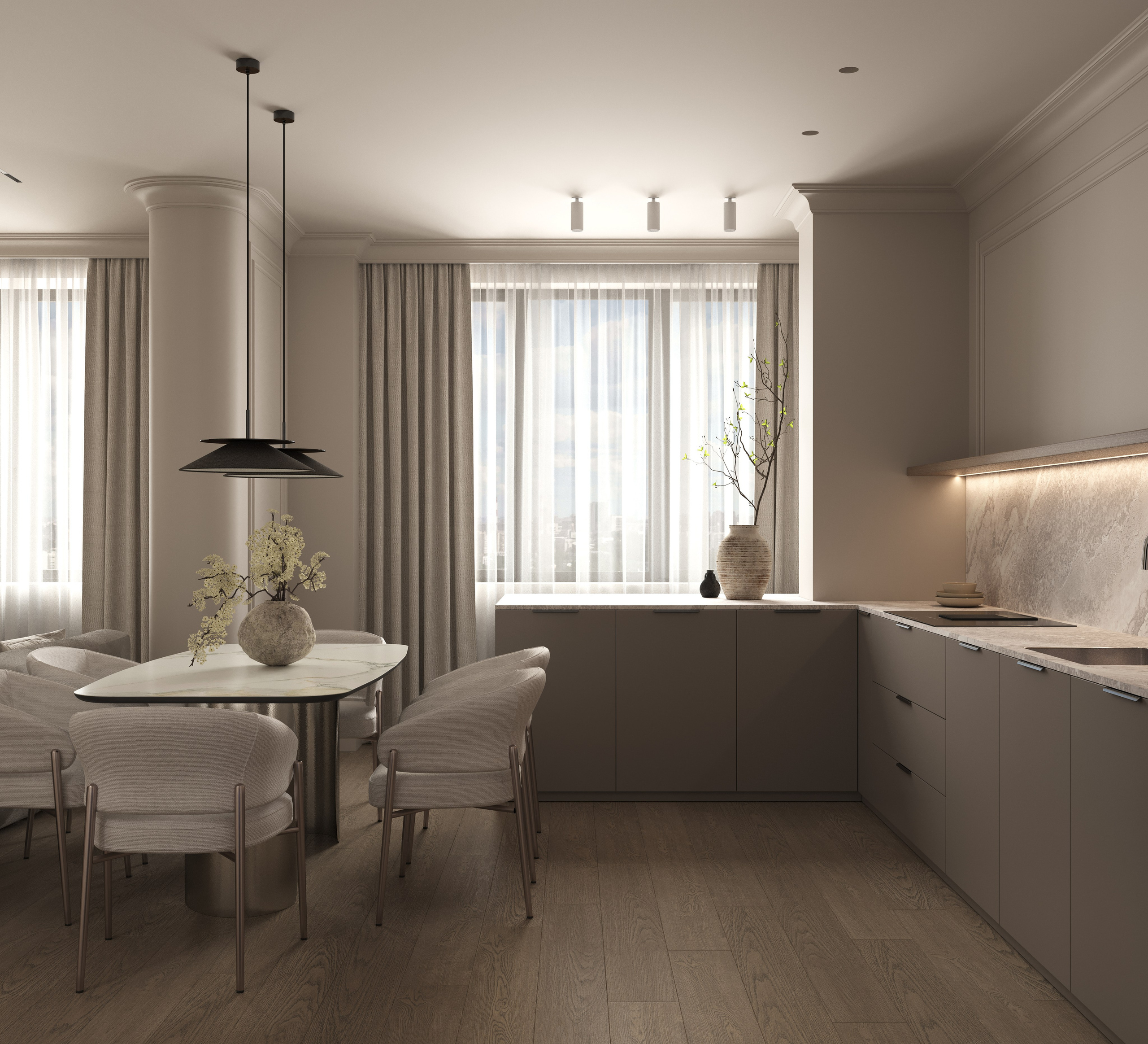 ЖК Искра-Парк — 125 м². КОМНАТА АИСТА дизайн-бюро | AIST ROOM design bureau