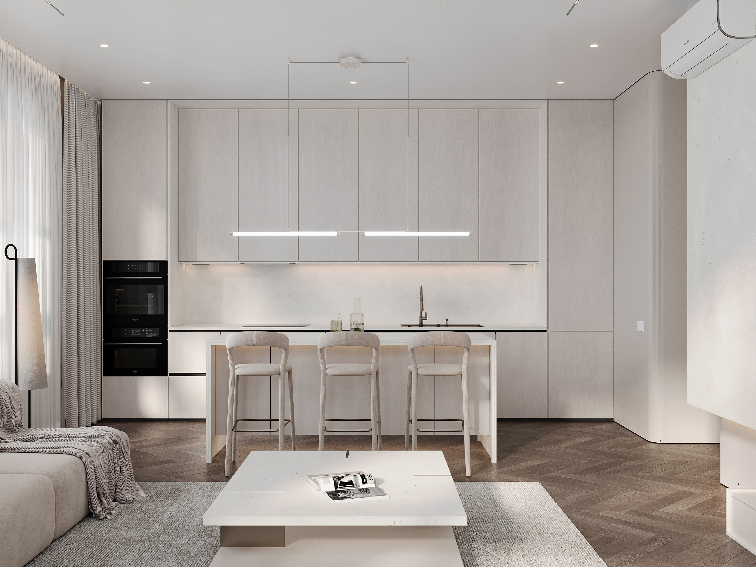 ЖК «Аль-Фараби 27», 73 м². Room Design Studio
