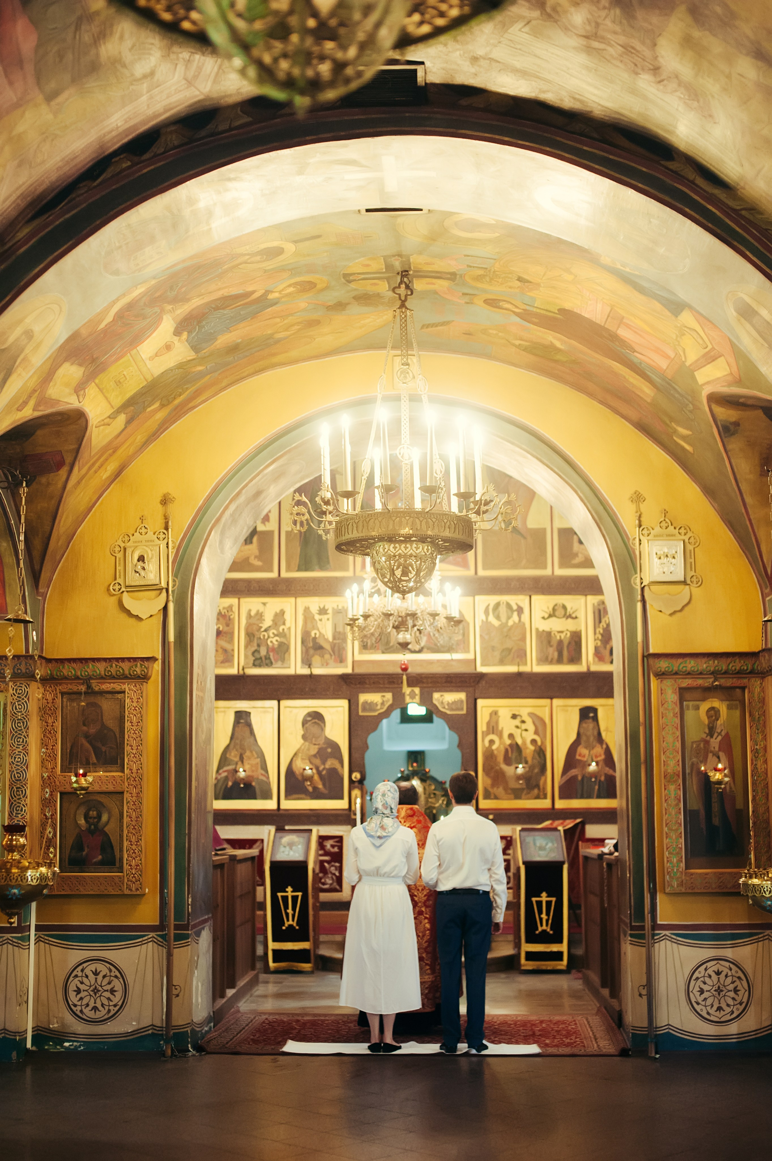 Екатерина и Александр. Венчание, Москва. Семейный фотограф Анна Дубовская