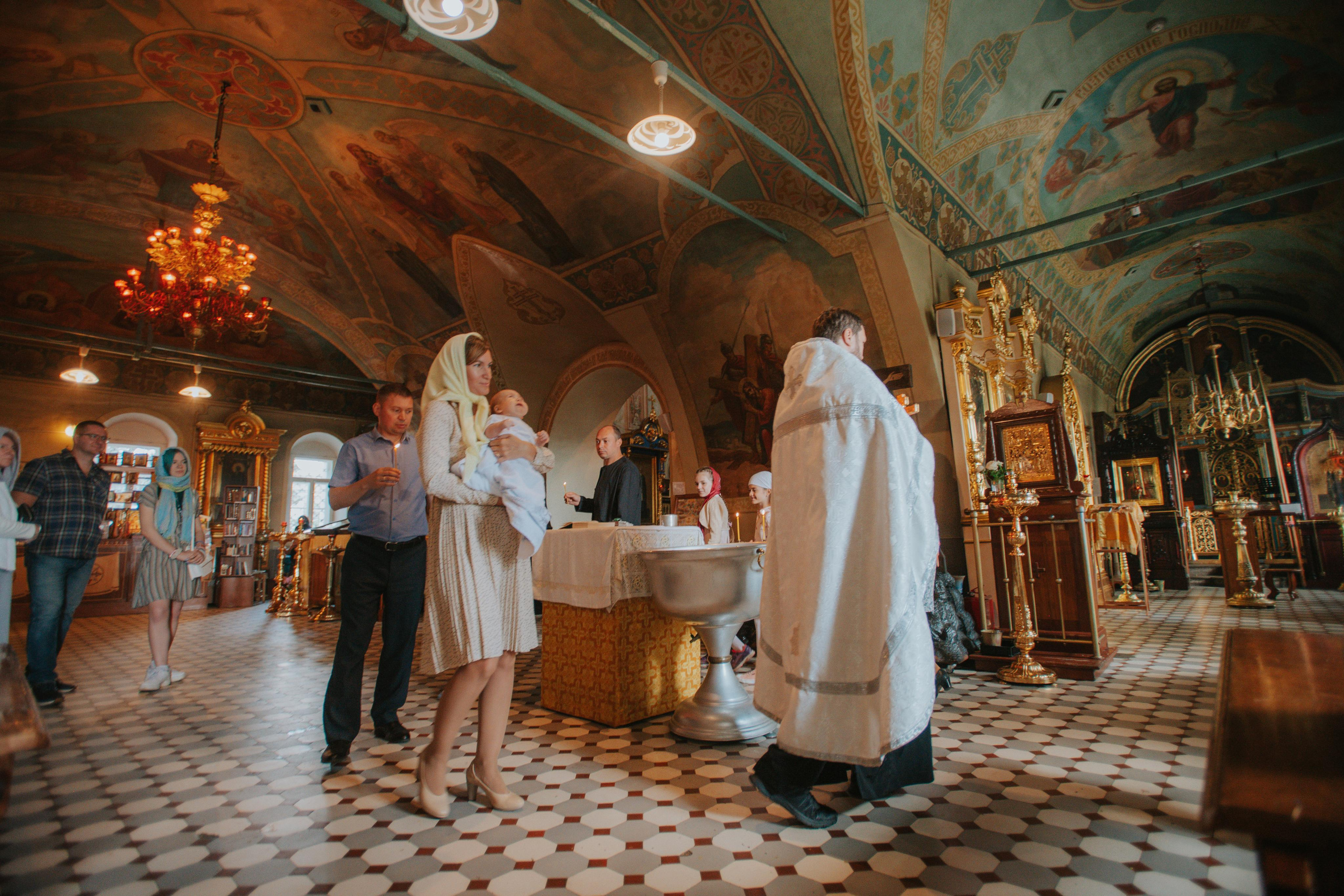 Крещение Романа. Фотограф Алла Елисеева