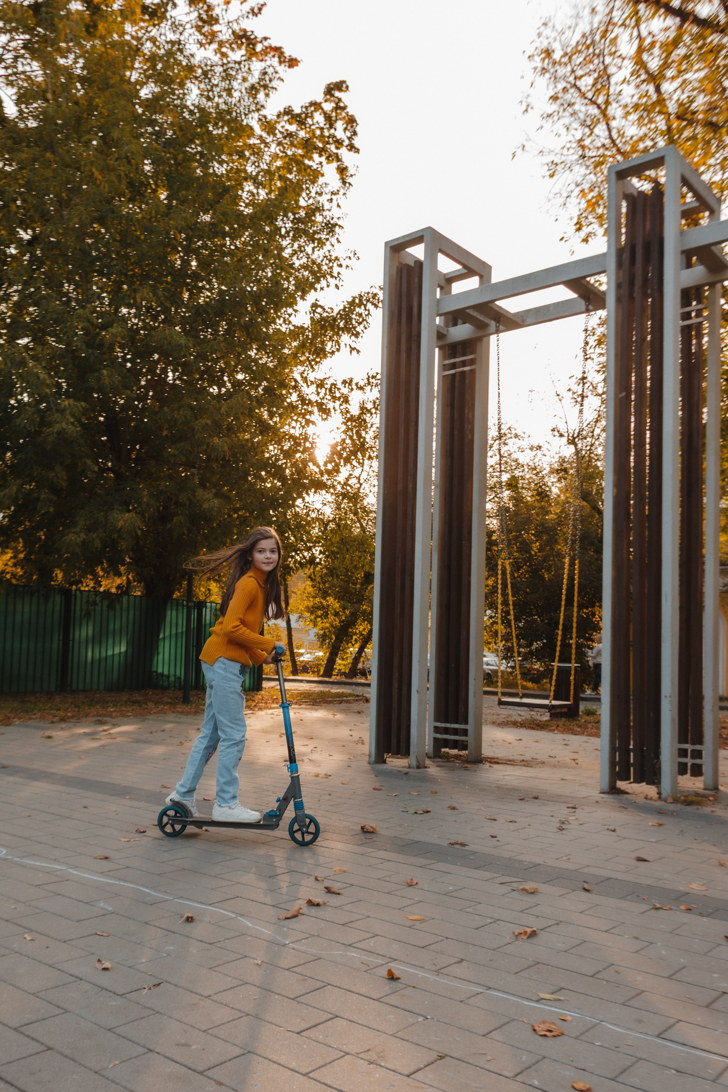 Осенний детский портрет (прогулка). Портретный и репортажный фотограф в Москве, Ольга Ларема