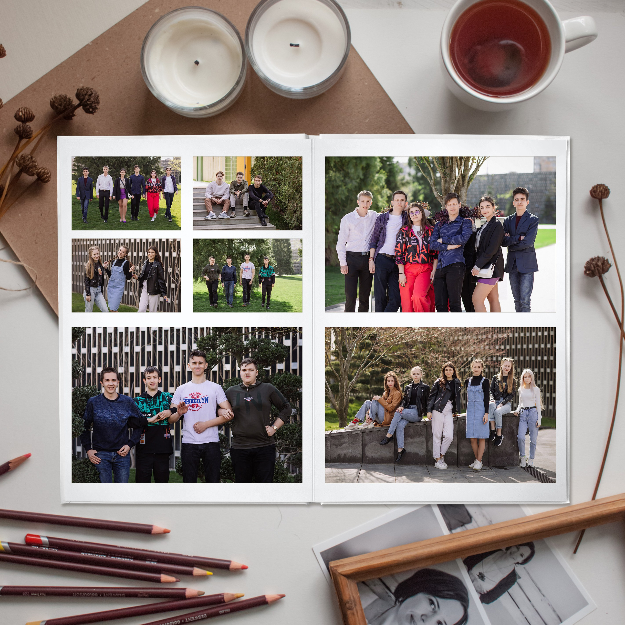 фотосет на планере для альбома 9-го класса