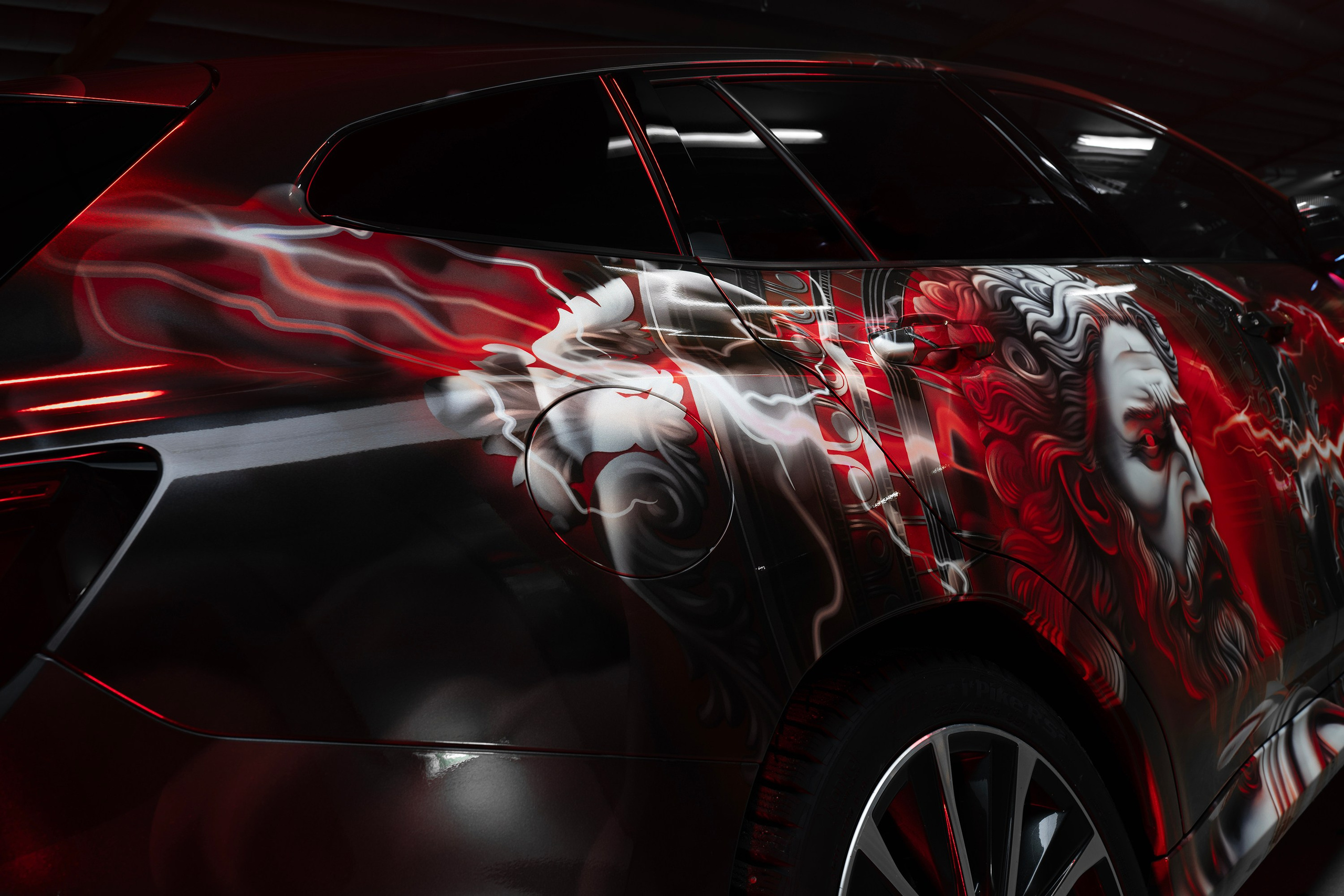 Винилография на Subaru Levorg STI. Студия дизайна и оклейки авто Barmaley Design