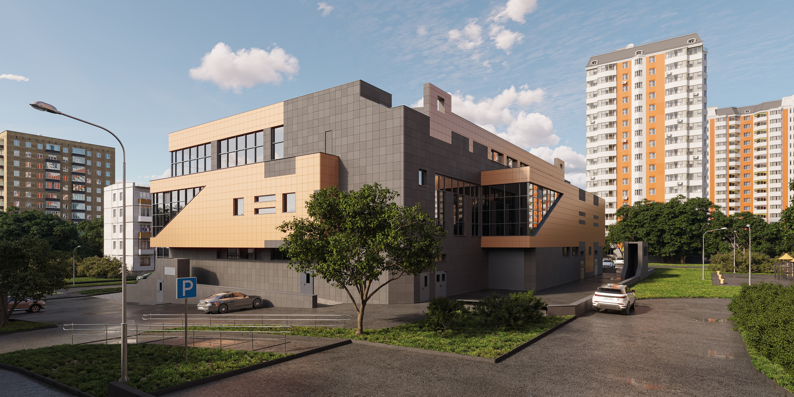 Торговый Центр, Солнцево. 3D визуализация интерьера и архитектурной среды