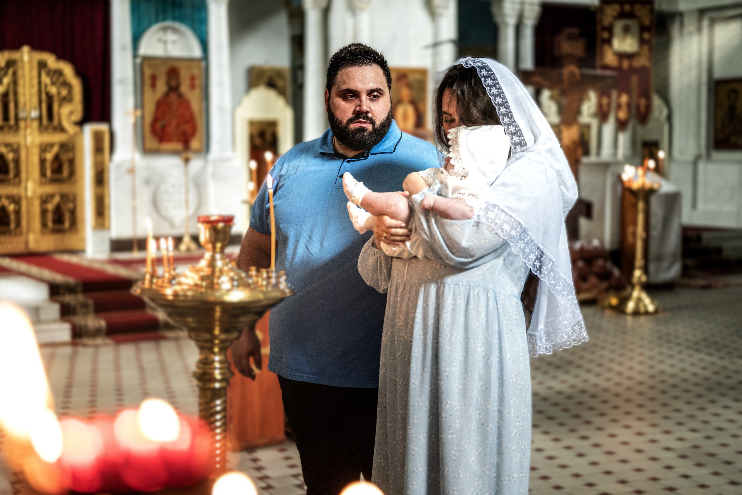 Крещение Анна. Семейный и детский фотограф Москва
