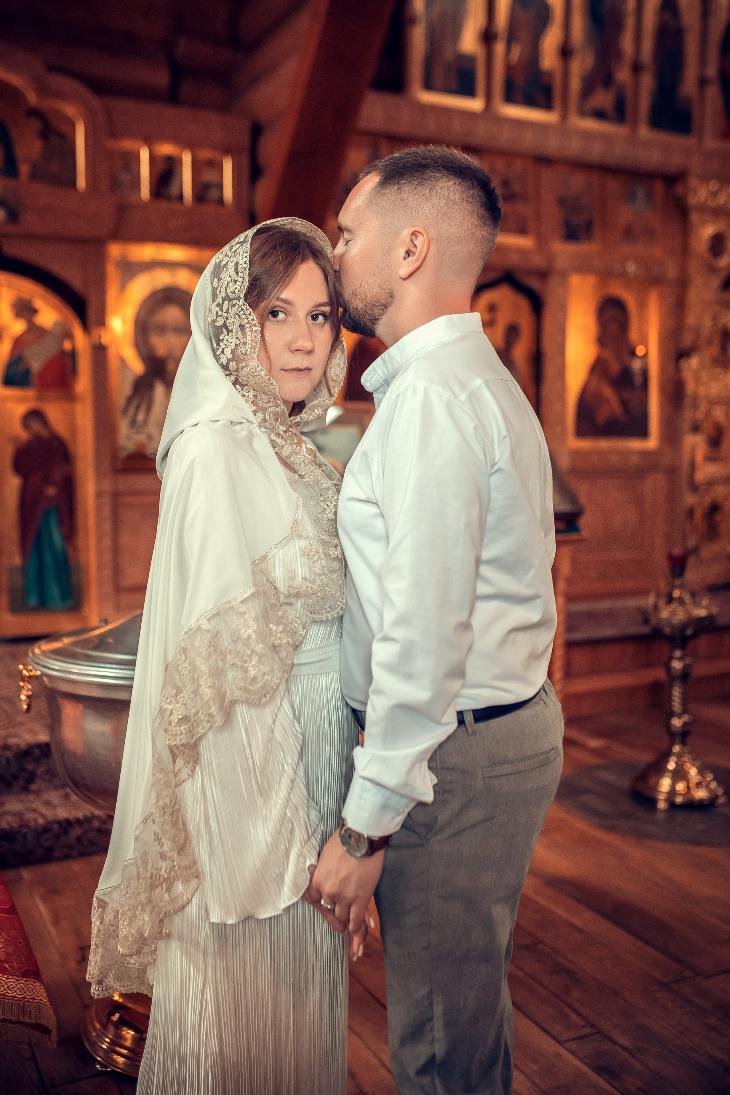 Таинство Венчания Ильи и Алены. Екатерина Крапивина фотограф церковных Таинств в Нижний Новгороде