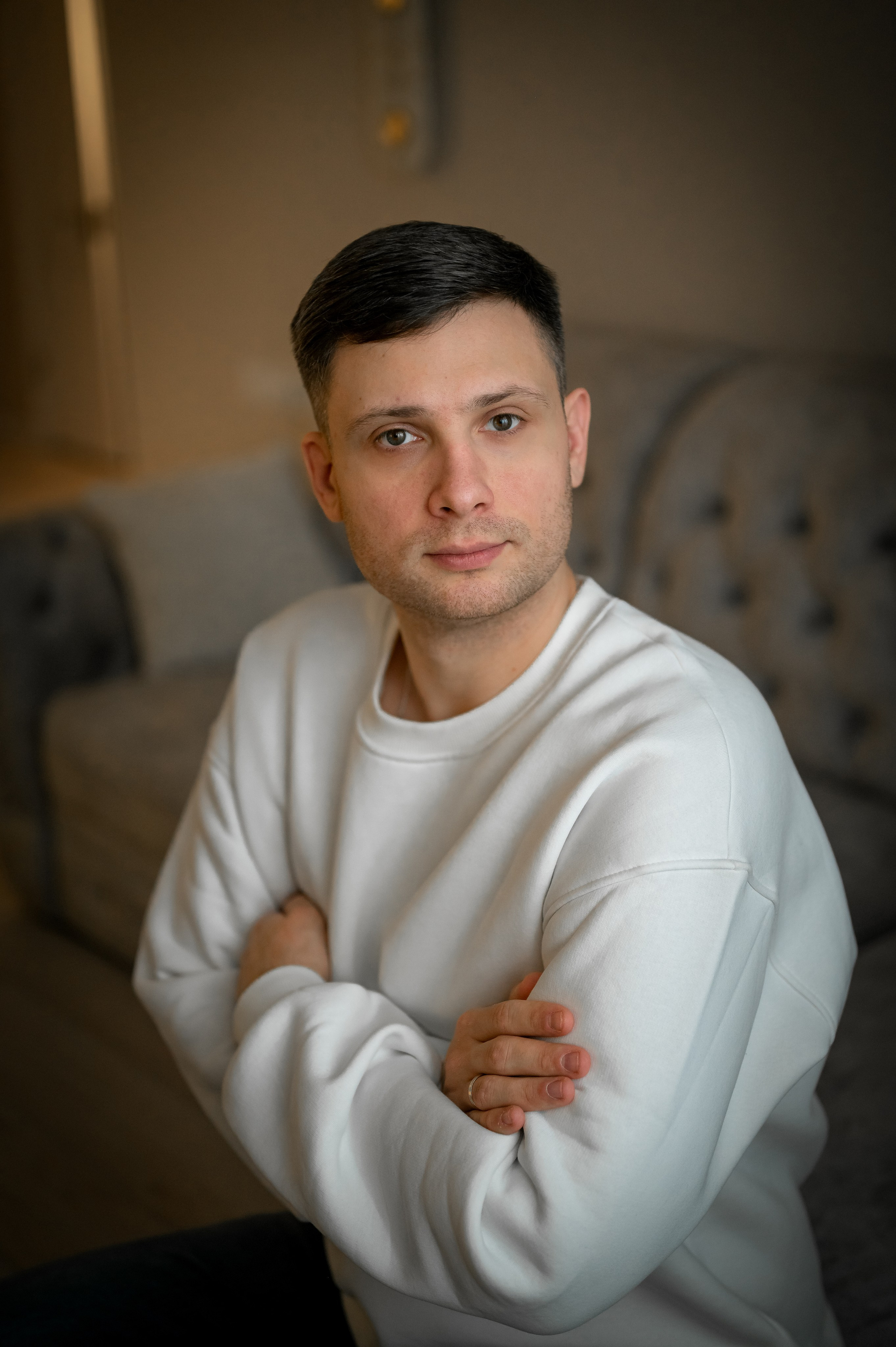 Домашняя новогодняя фотосессия. Фотограф новорождённых, семейный, школьный в городе Калуге Евгения