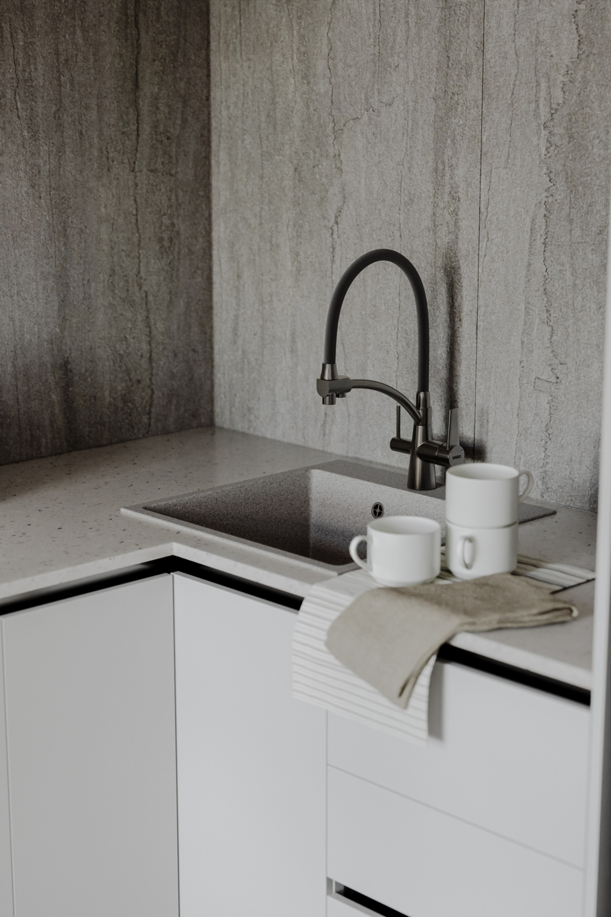 Гостиная. Stone Alina Интерьерная визуализация