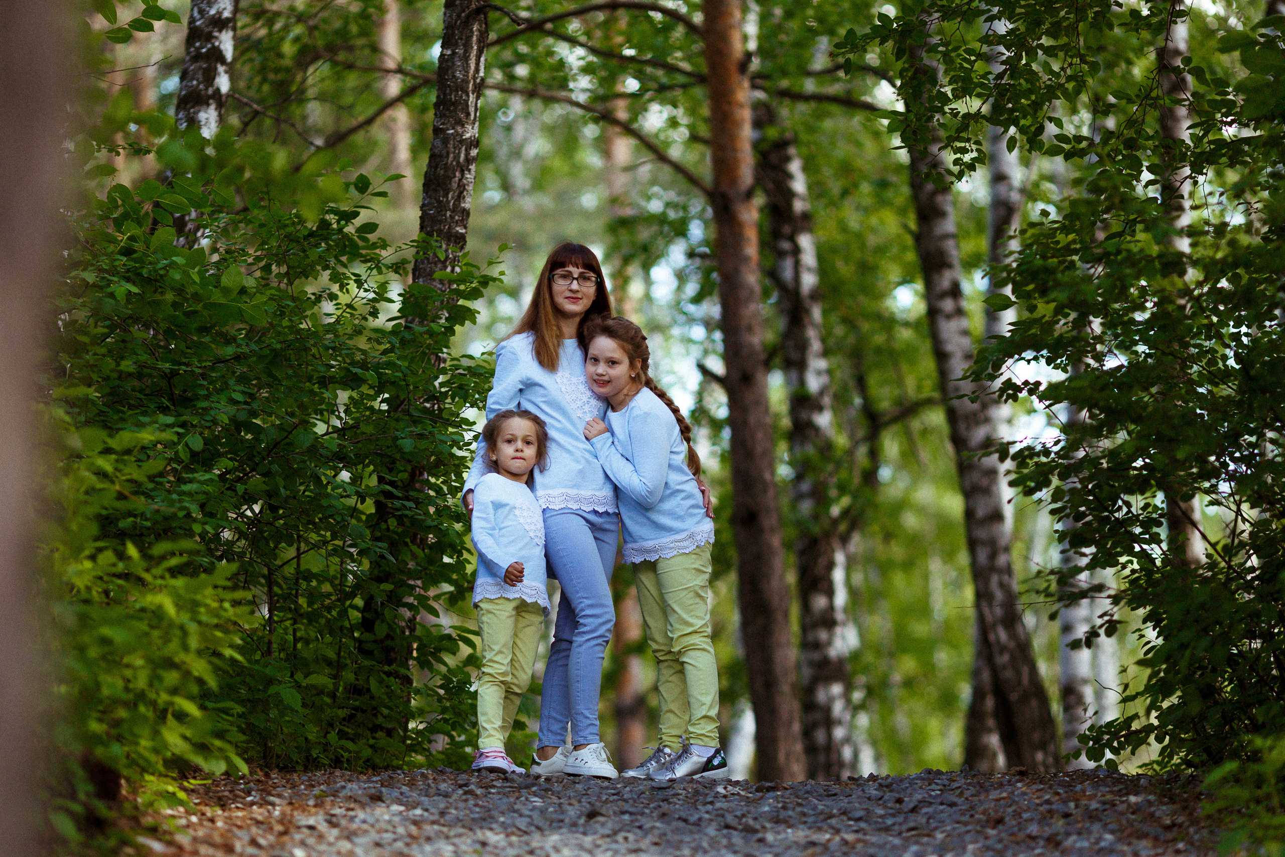 Ирина с дочками в Тюмени. Семейный, детский ,свадебный фотограф в Ноябрьске Алексей Мельнов