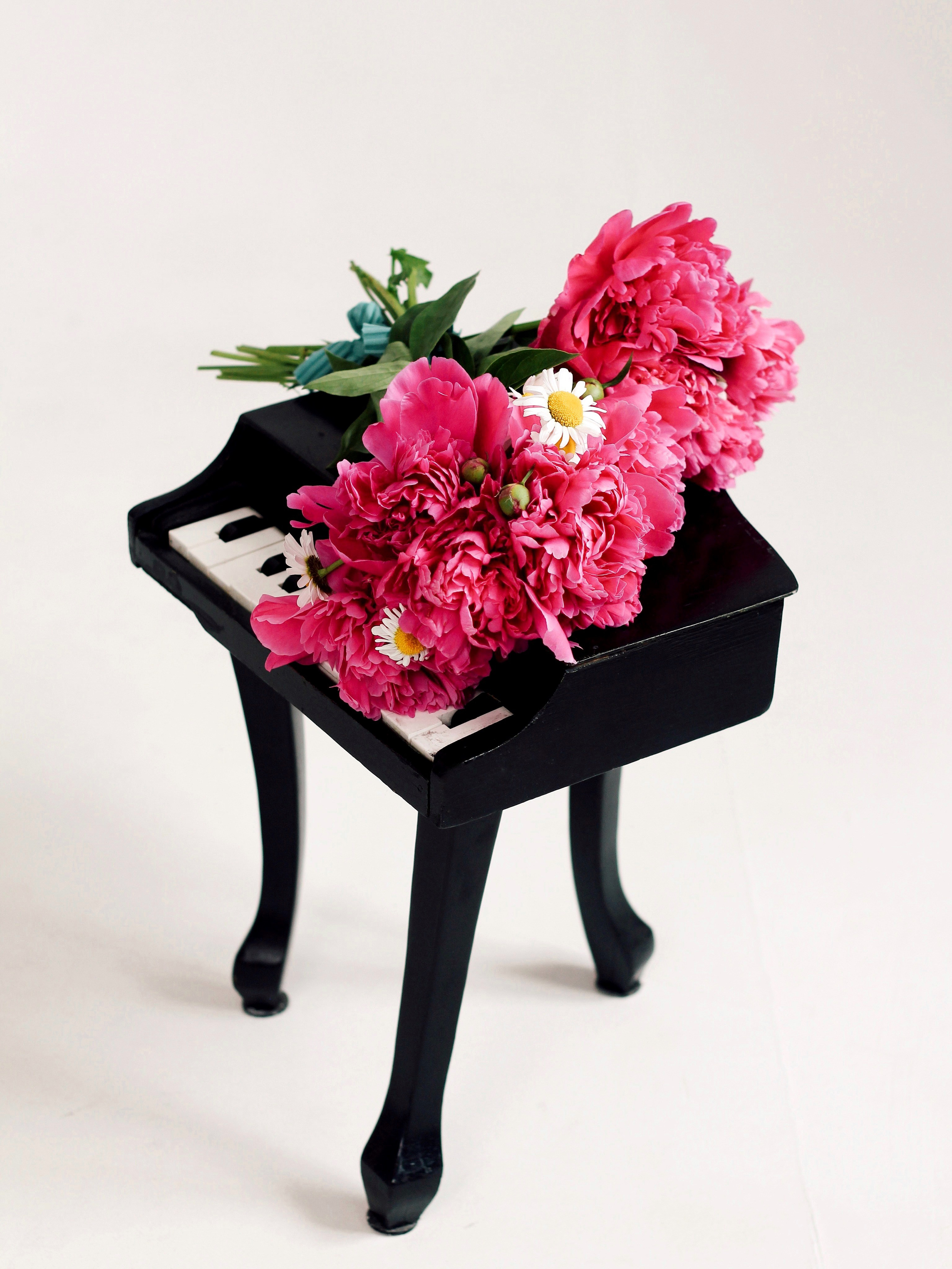 С пионами. Photography Eva