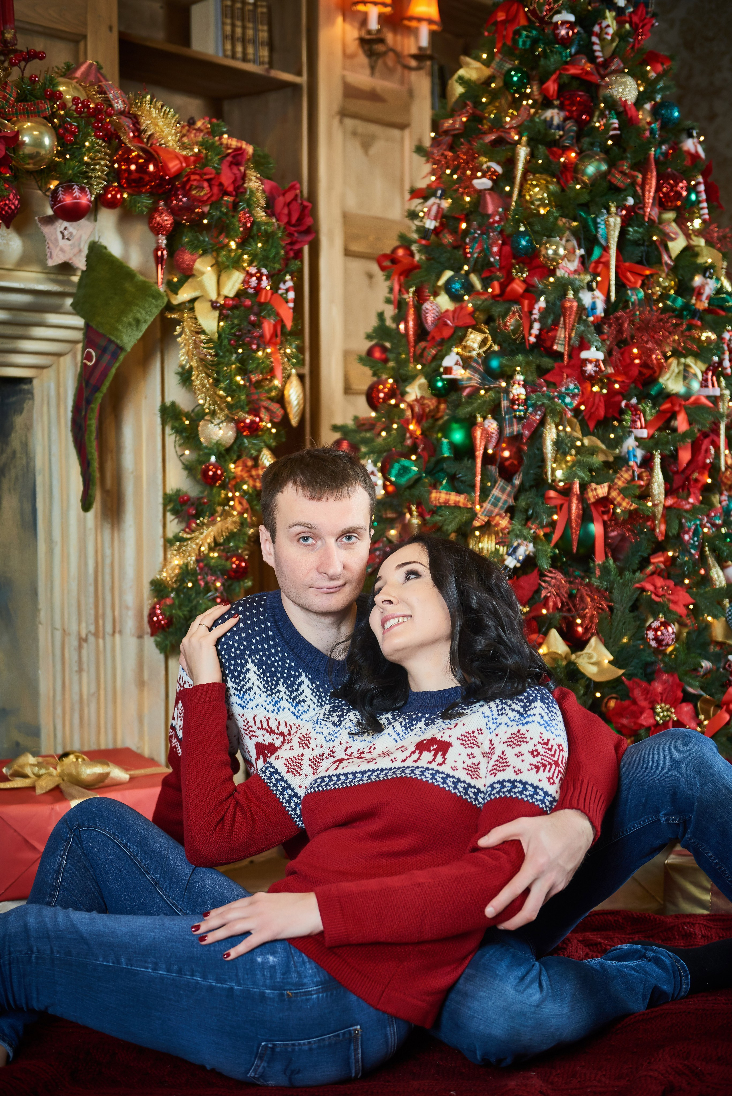 Новогодняя фотосессия в ART-PLACE FAKTURA. Портретный, семейный и свадебный фотограф в Санкт-Петербурге и в Пушкине Ширяев Денис