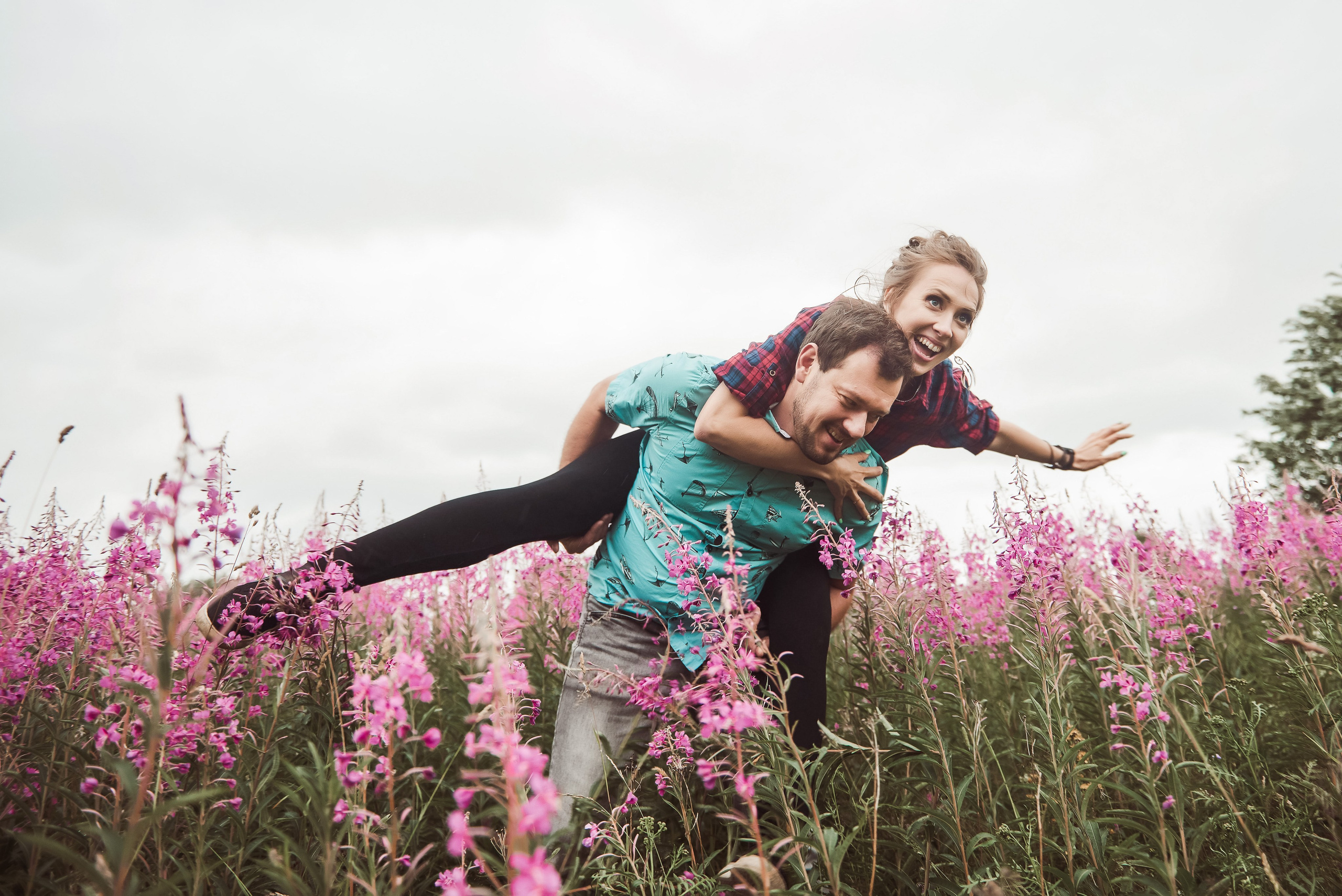 Александра и Вячеслав (фотосессия Love story на природе). Портретный, семейный и свадебный фотограф в Санкт-Петербурге и в Пушкине Ширяев Денис