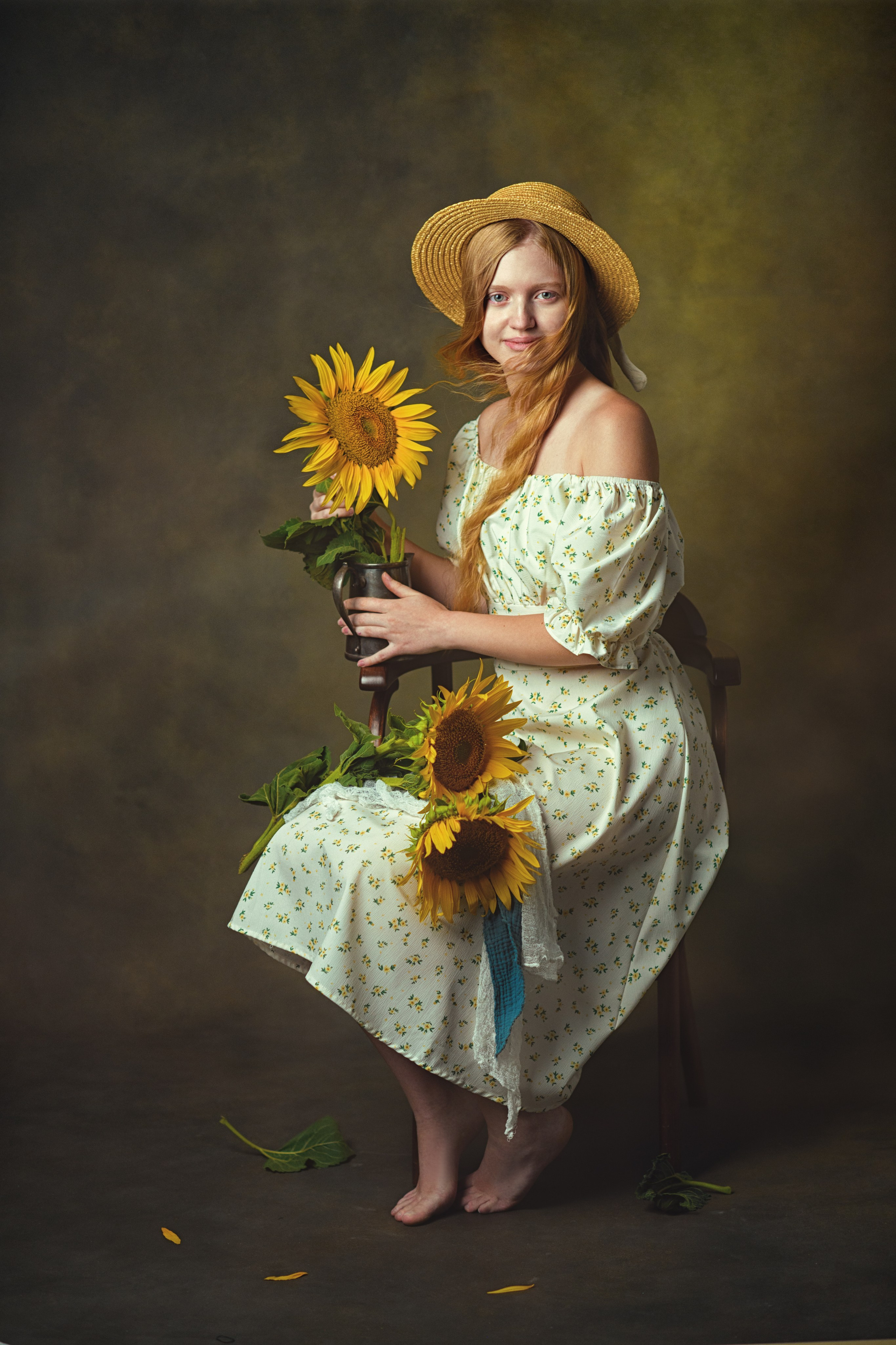 Художественный портрет в студии.