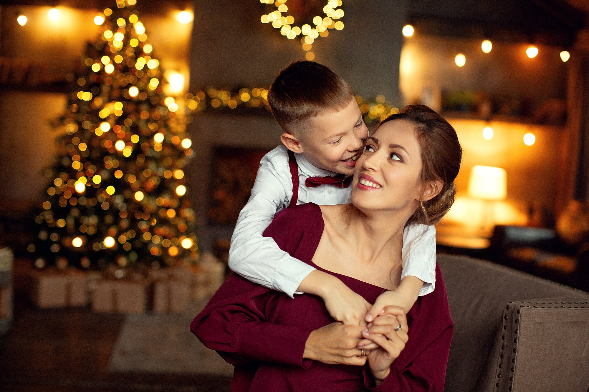 Новогодняя праздничная Фотосессия в студии. Семейный фотограф Татьяна Надеждина | Москва, Московская область, Ярославль