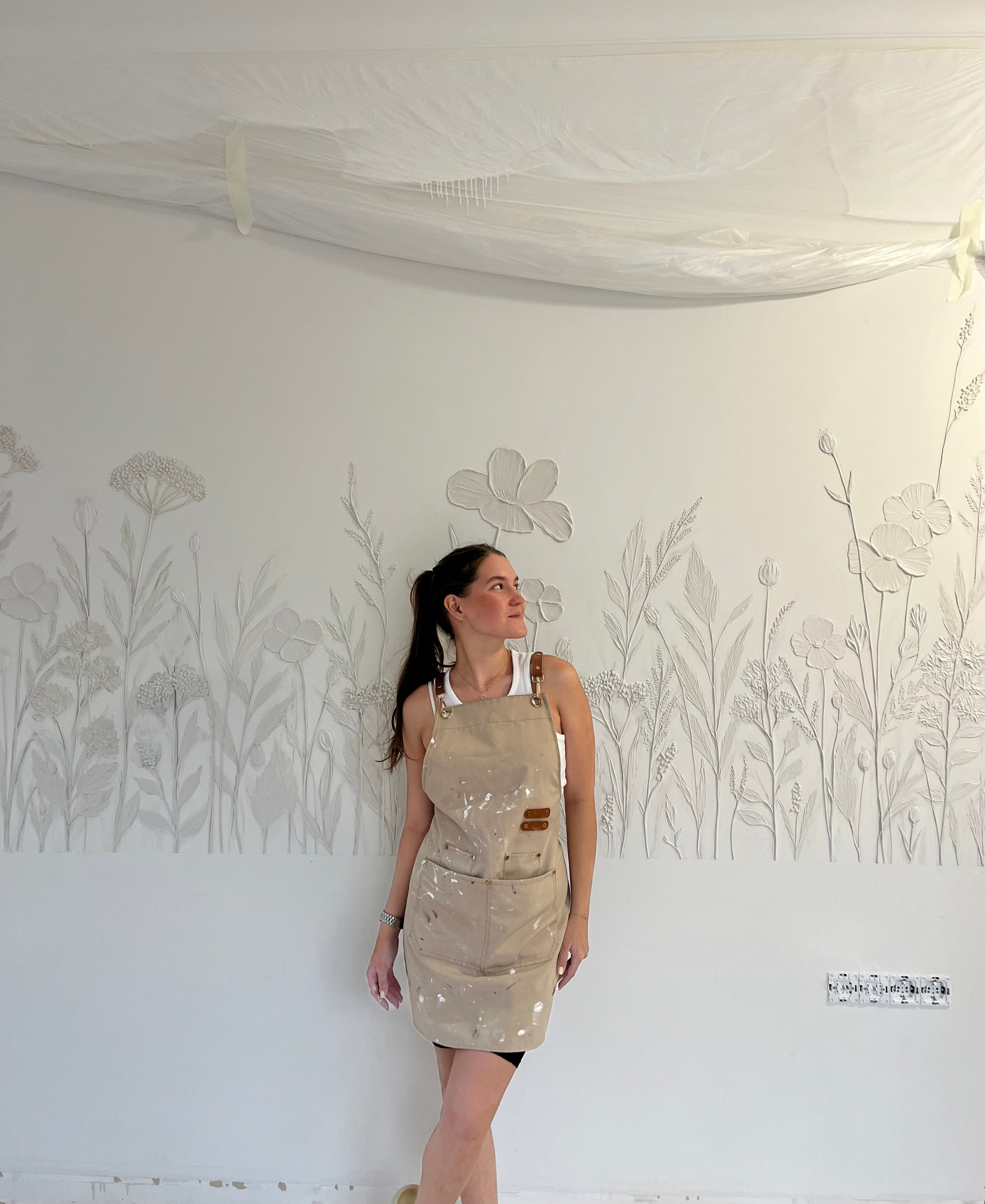 Роспись стены. Художник-преподаватель Диляра Хабибуллина